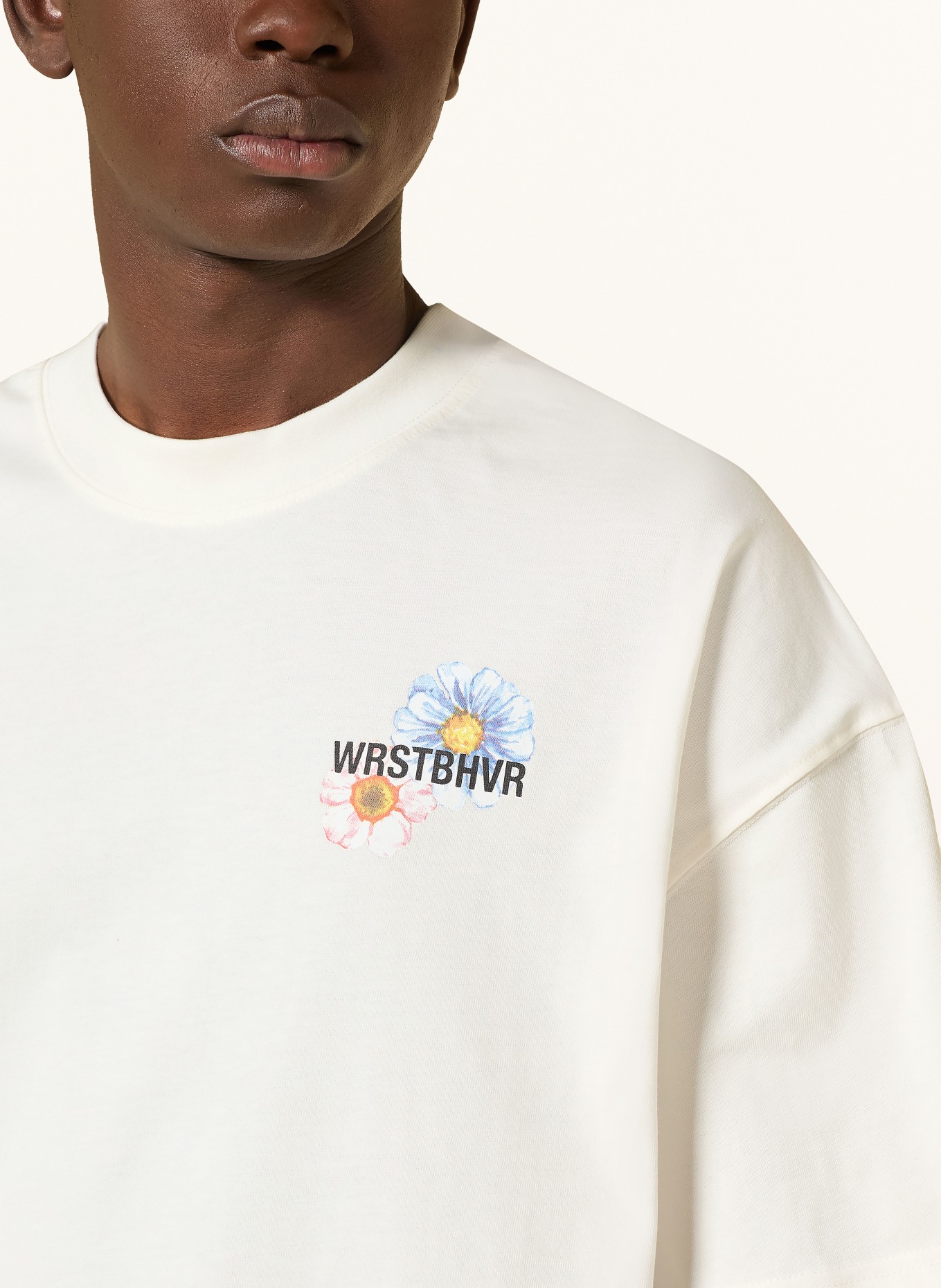 WRSTBHVR Tričko OLIN: BÍLÁ / ORANŽOVÁ / ZELENÁ