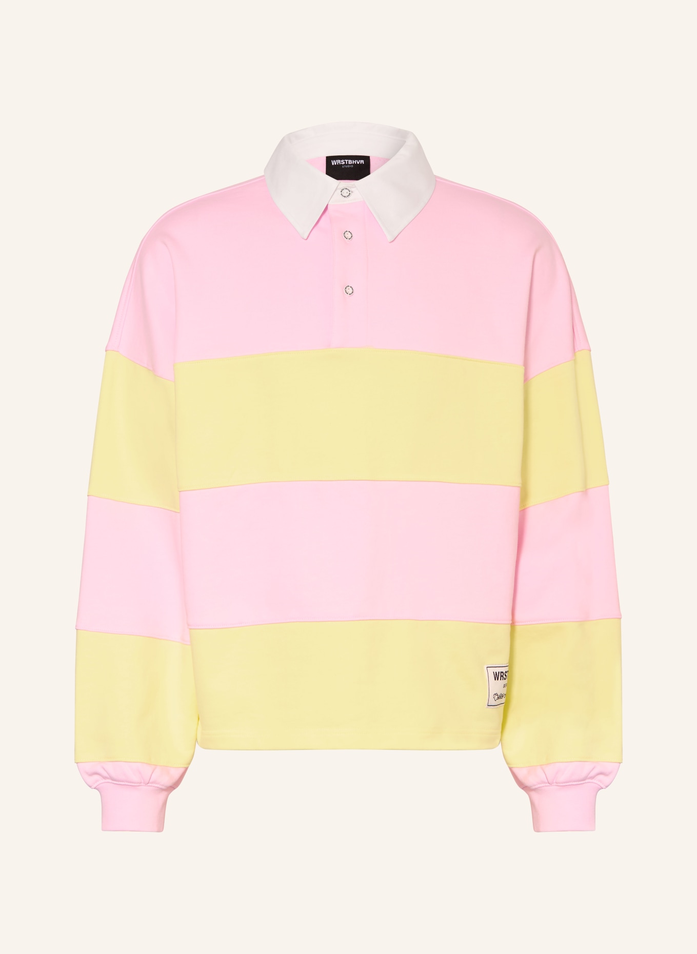 WRSTBHVR Rugbyové tričko GERI: RŮŽOVÁ / ŽLUTÁ