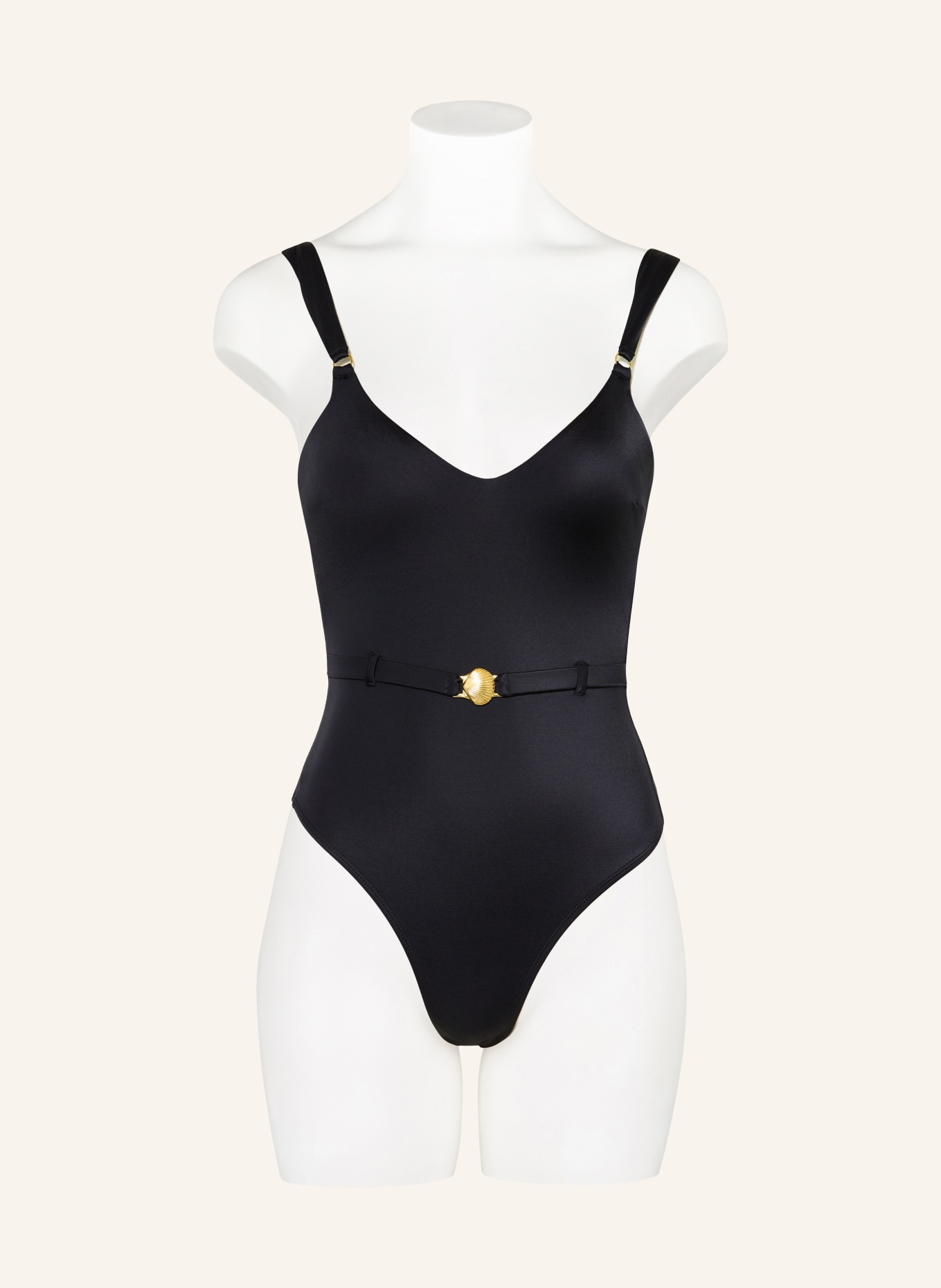 BANANA MOON COUTURE HANEYA CORALISS swimsuit: BLACK
