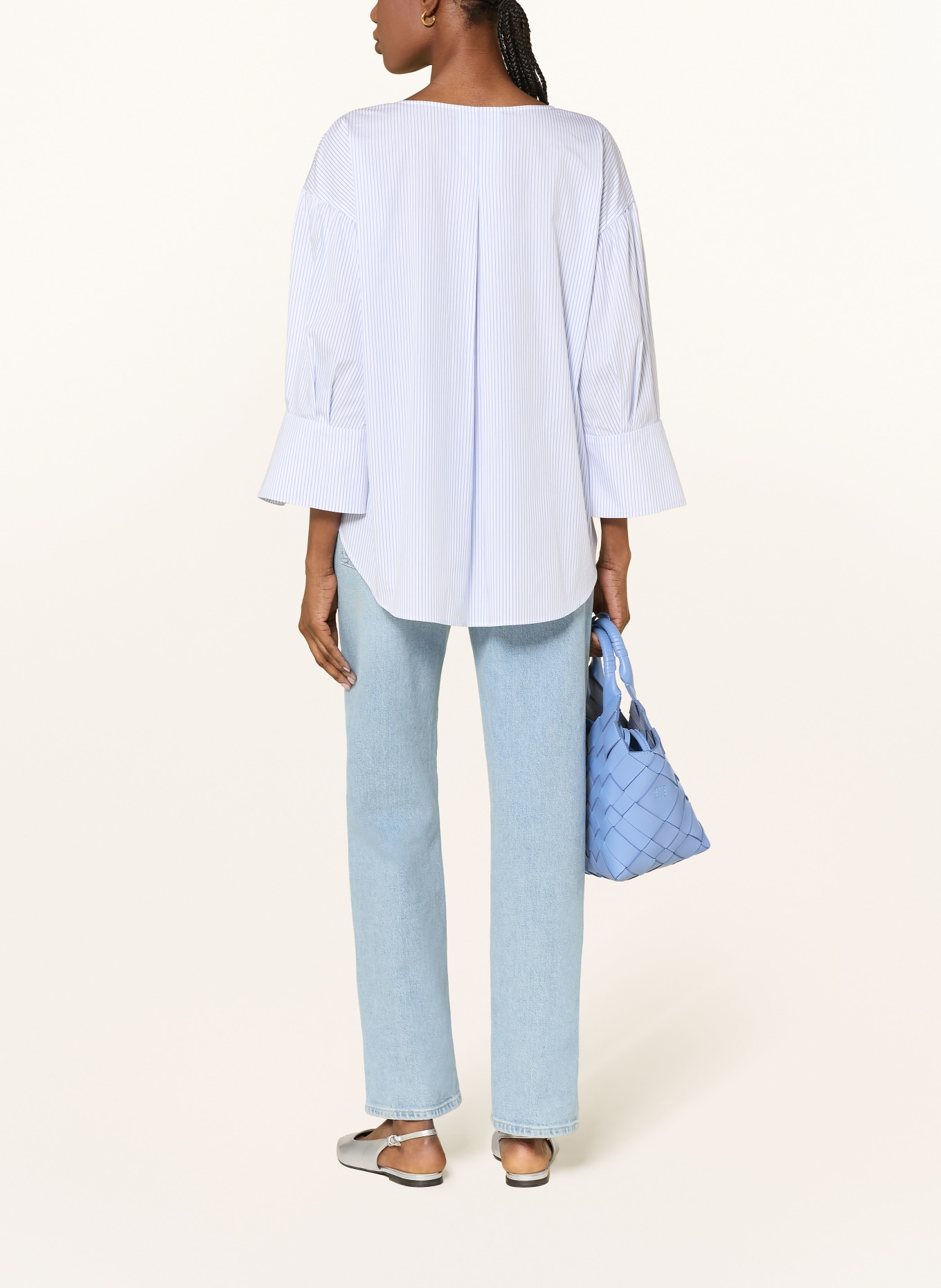 Soluzione Blusenshirt: BLAU / WEISS