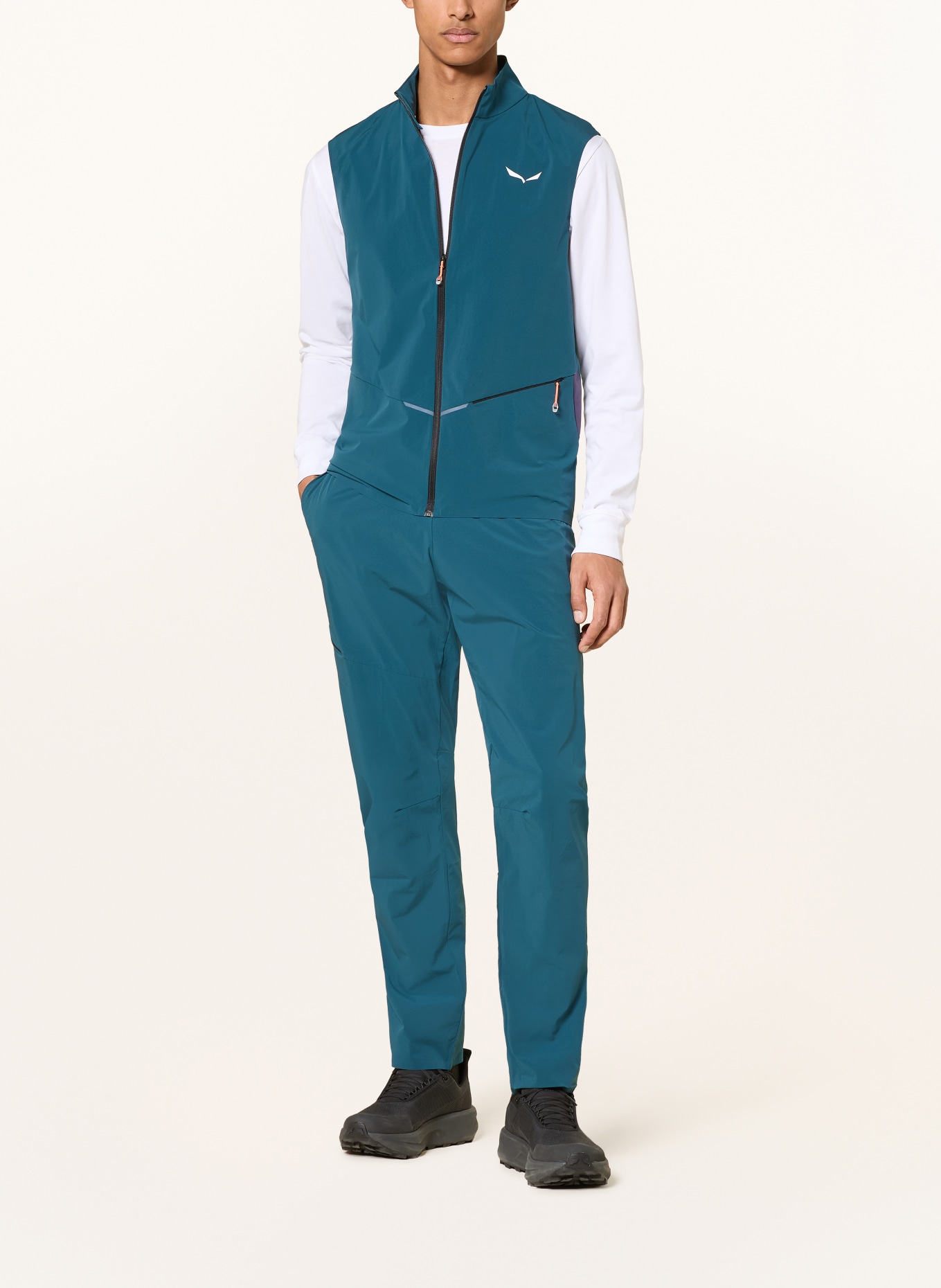 SALEWA Softshell-vest PEDROC DST LIGHT: PETROL