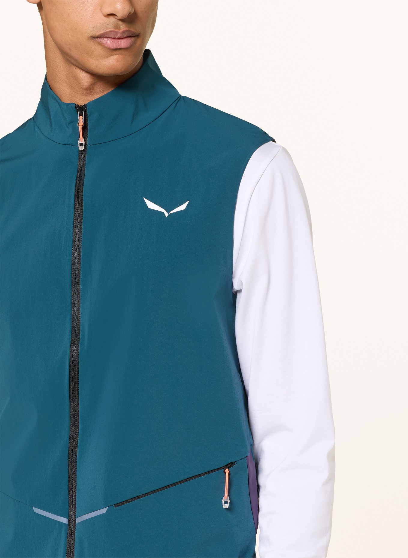 SALEWA Softshell-vest PEDROC DST LIGHT: PETROL