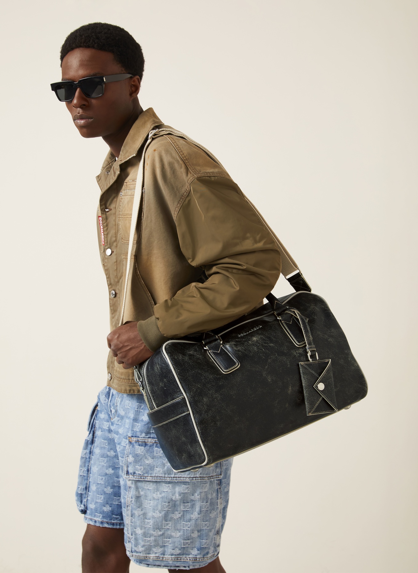 DSQUARED2 Reistas: MARRON FONCÉ / CRÈME