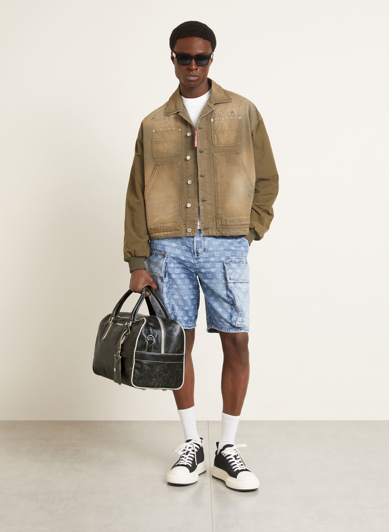 DSQUARED2 Reistas: MARRON FONCÉ / CRÈME