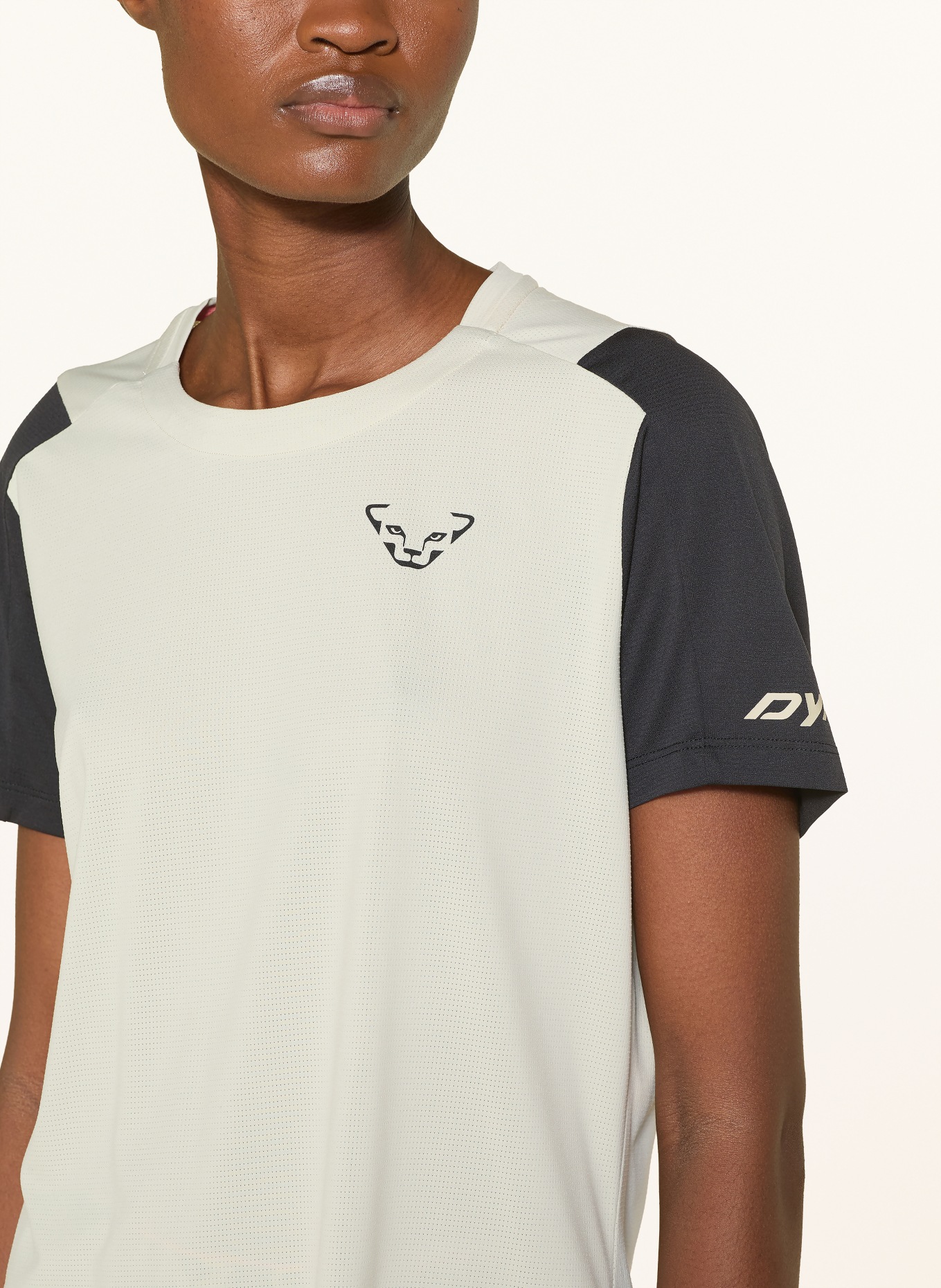 DYNAFIT Funktionsshirt TRANSALPER: BEIGE / SCHWARZ