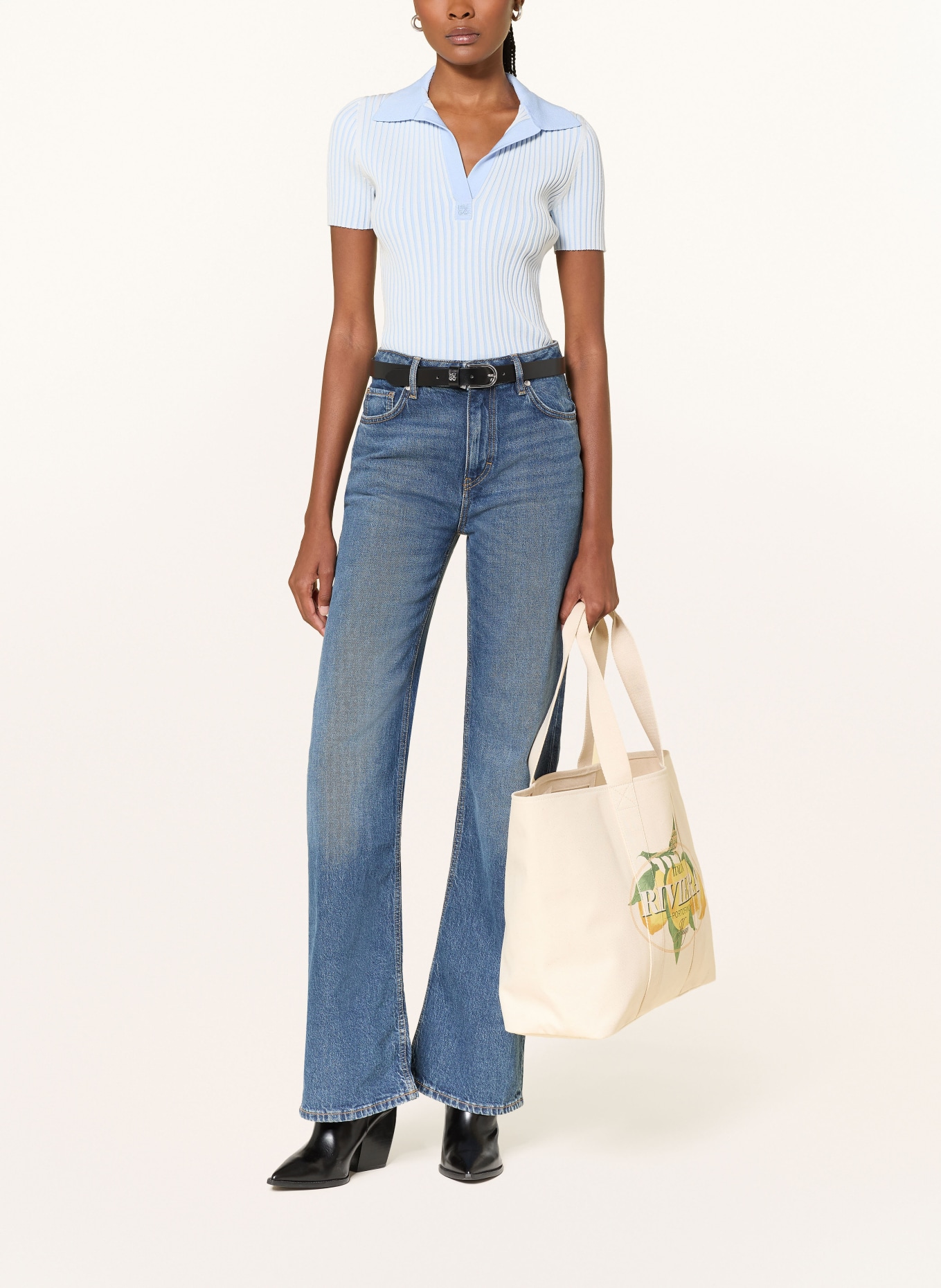 HUGO Flared Jeans GORINNE: 417 NAVY