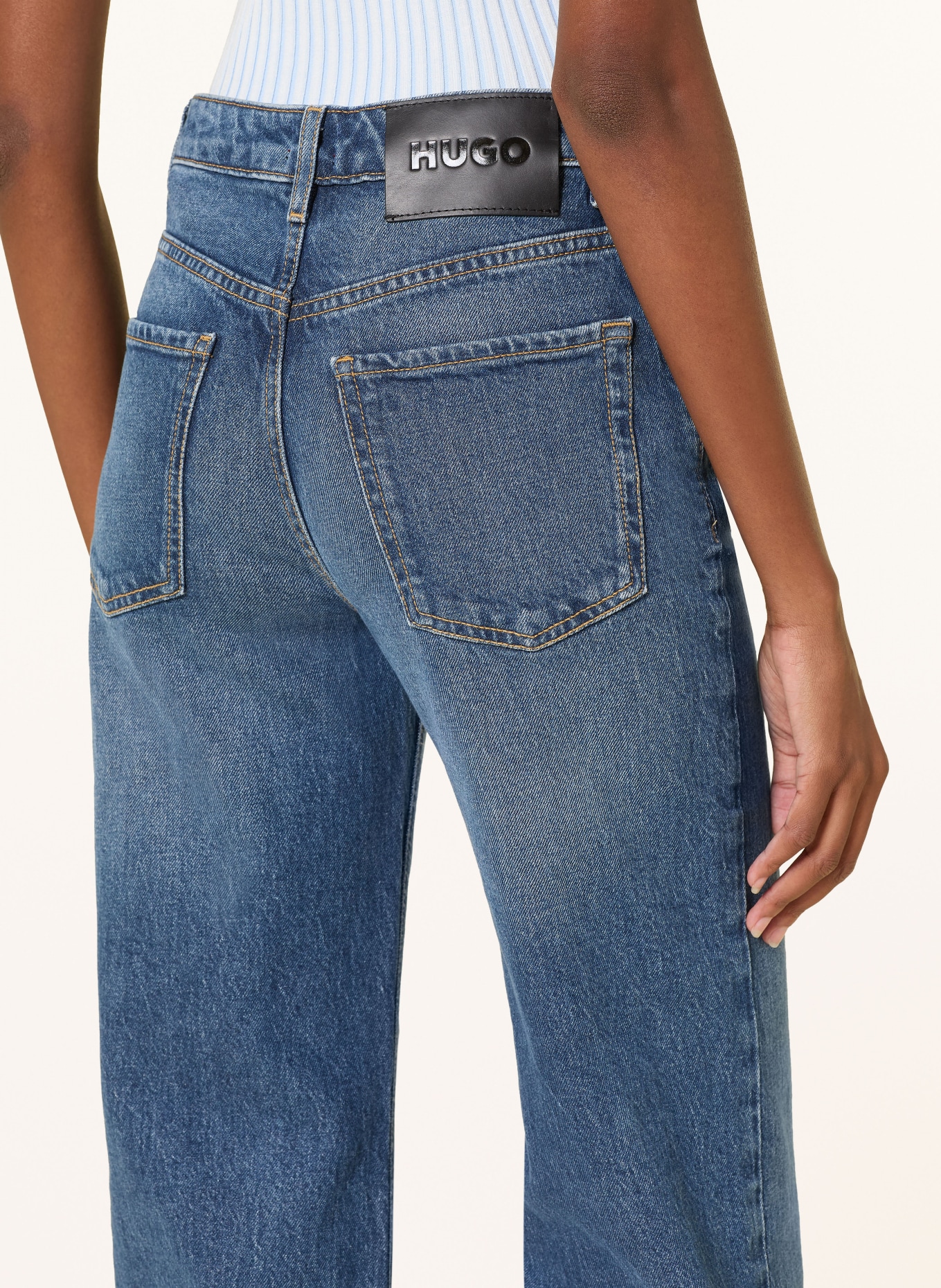 HUGO Flared Jeans GORINNE: 417 NAVY