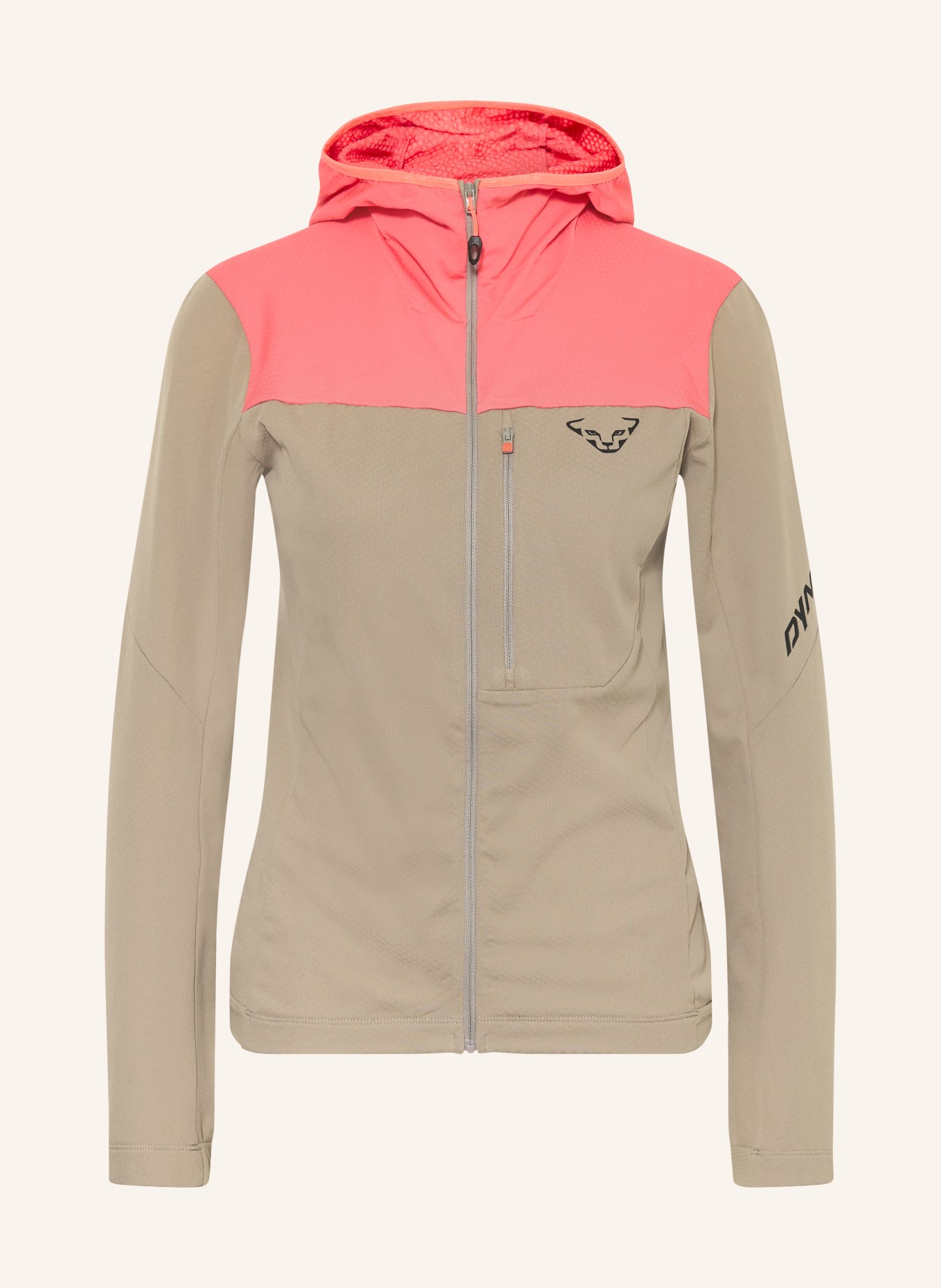 DYNAFIT Kurtka warstwowa TRAVERSE THERMAL HOODED: BEŻOWY / MOCNORÓŻOWY