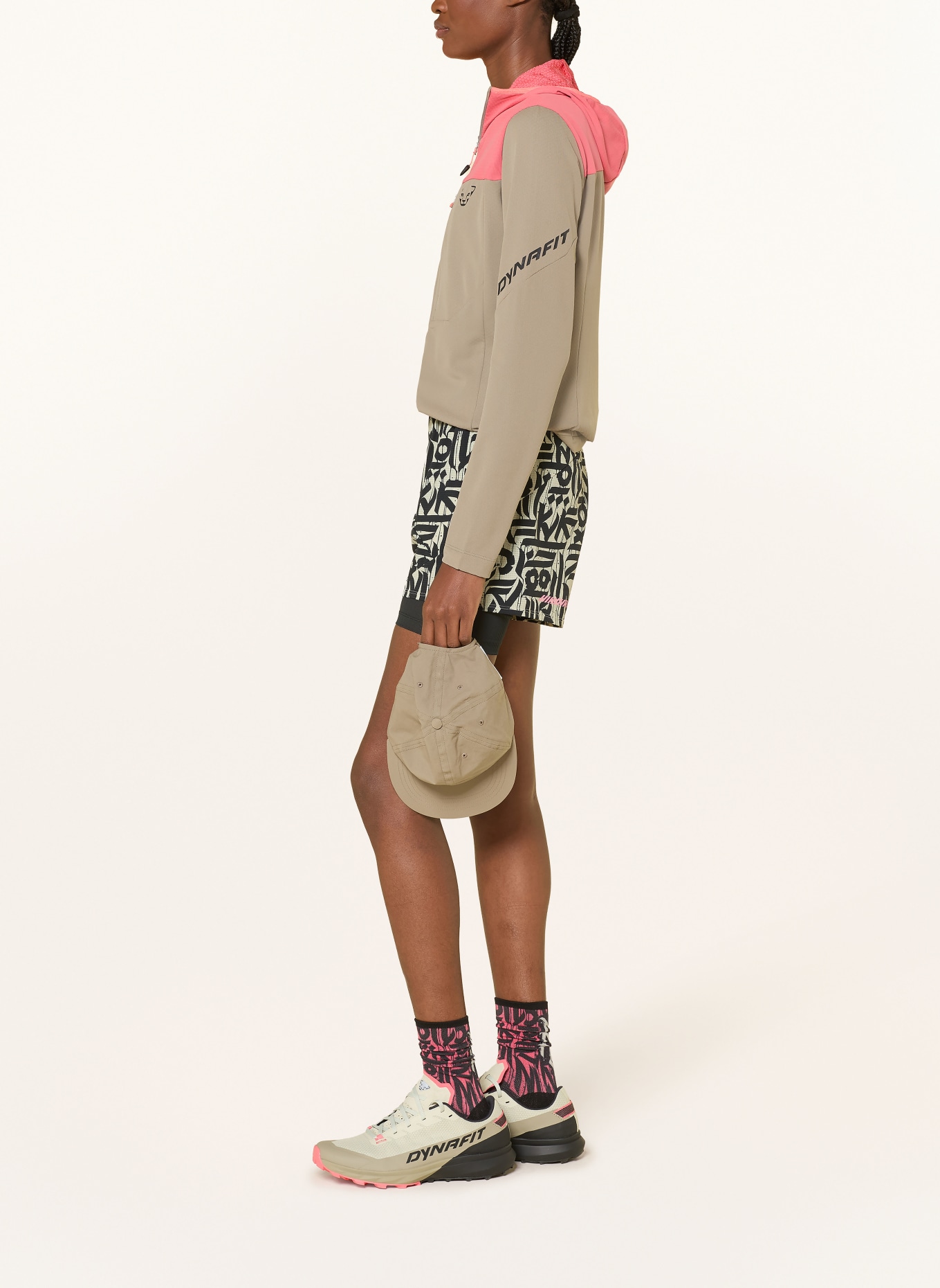 DYNAFIT Kurtka warstwowa TRAVERSE THERMAL HOODED: BEŻOWY / MOCNORÓŻOWY