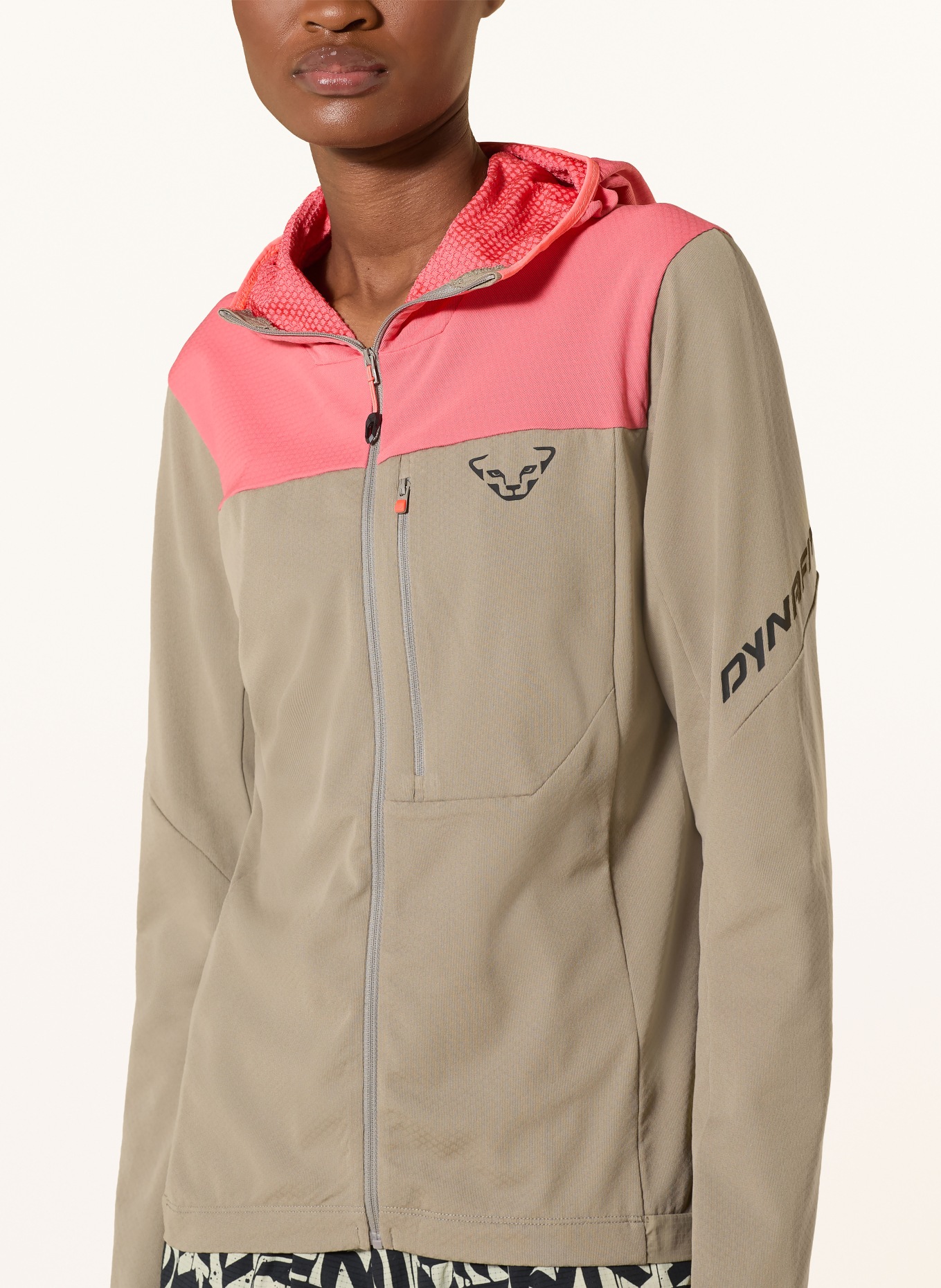 DYNAFIT Kurtka warstwowa TRAVERSE THERMAL HOODED: BEŻOWY / MOCNORÓŻOWY