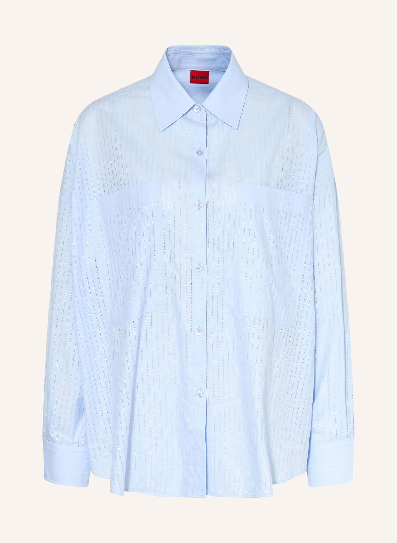 HUGO Hemdbluse EAST: HELLBLAU