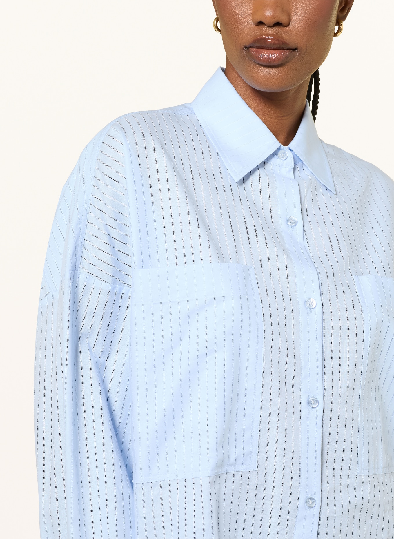 HUGO Hemdbluse EAST: HELLBLAU