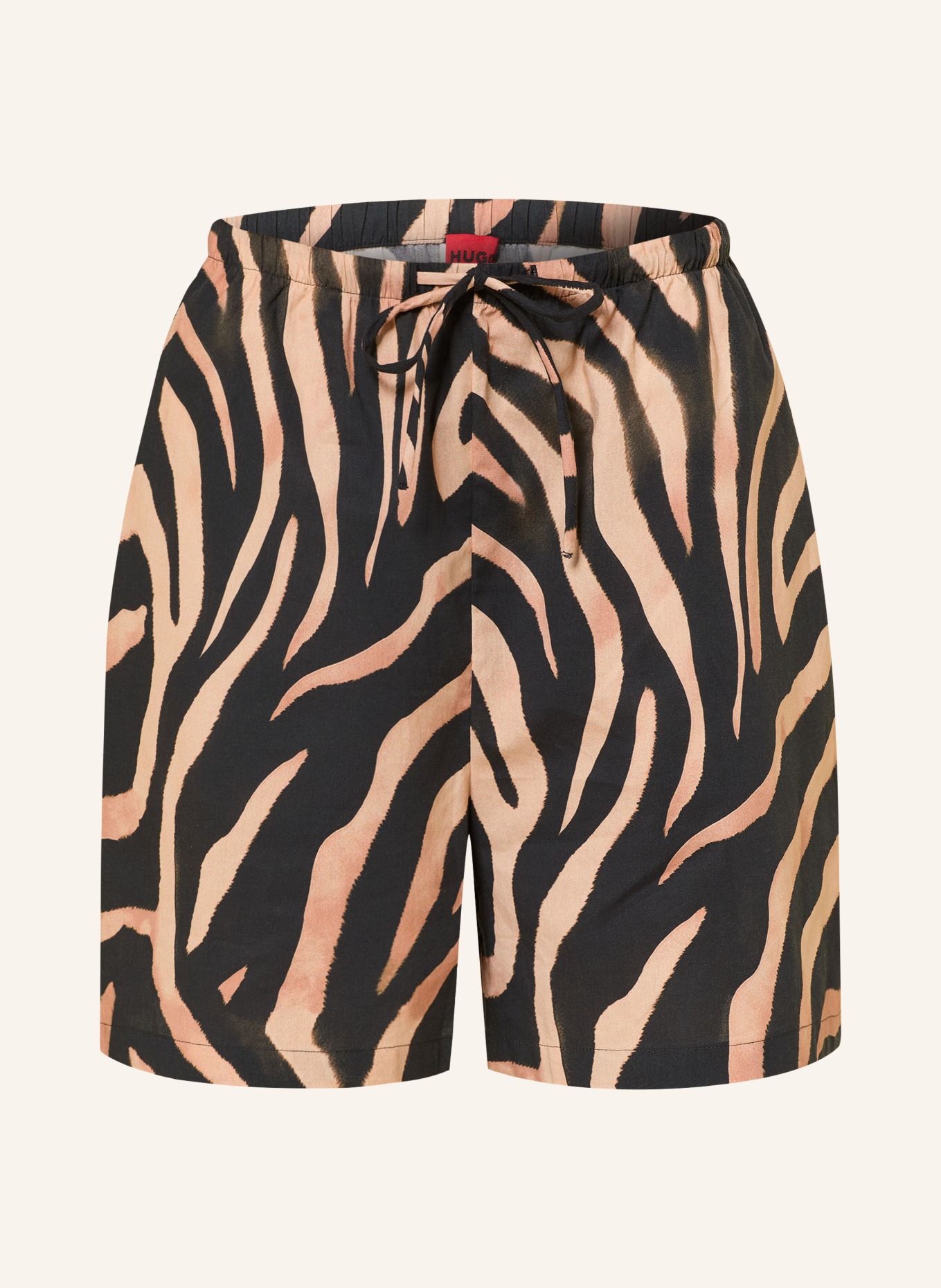 HUGO Shorts HASLALA: SCHWARZ / BRAUN / BEIGE