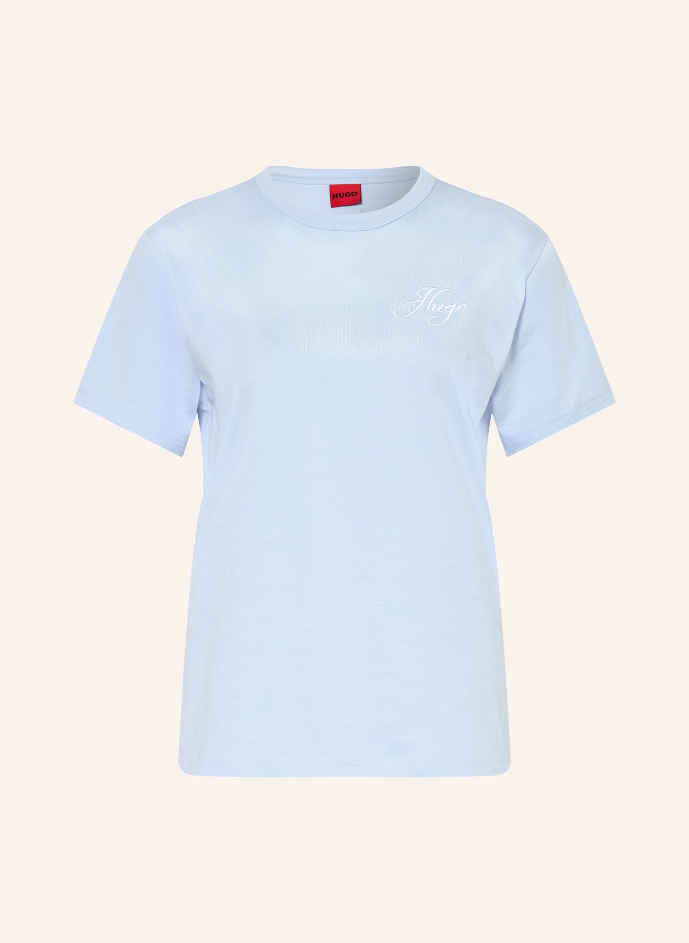 HUGO T-Shirt DAMACIA: HELLBLAU
