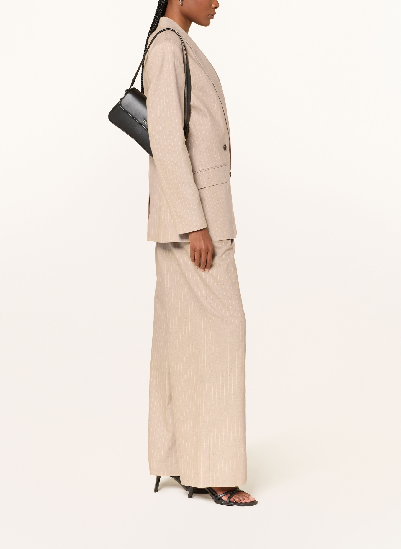 HUGO Pantalon Marlene HENESA: MARRON CLAIR / CRÈME