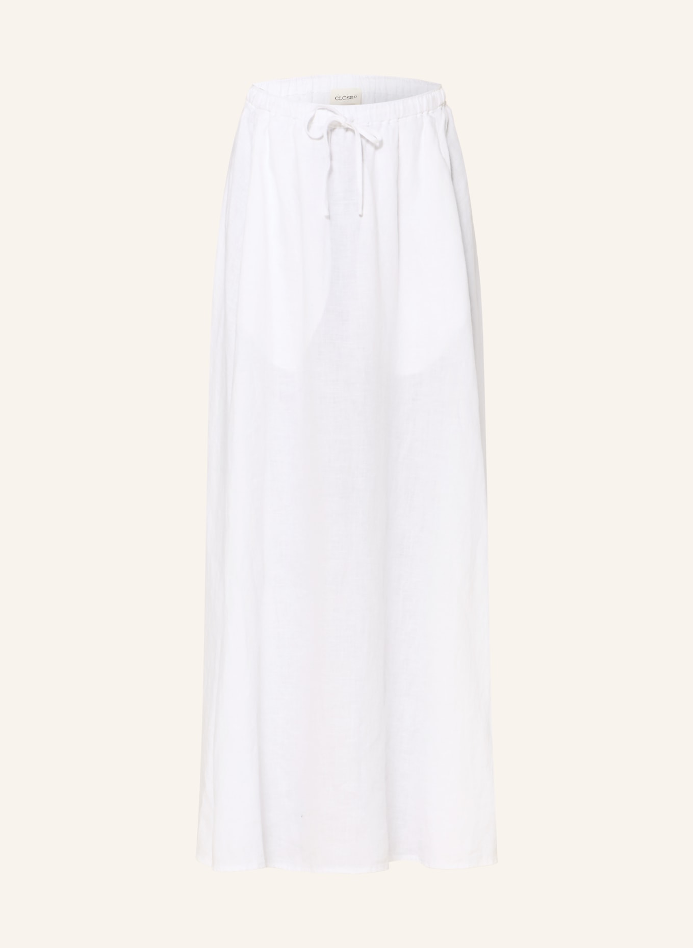 CLOSED Leinenrock: WEISS