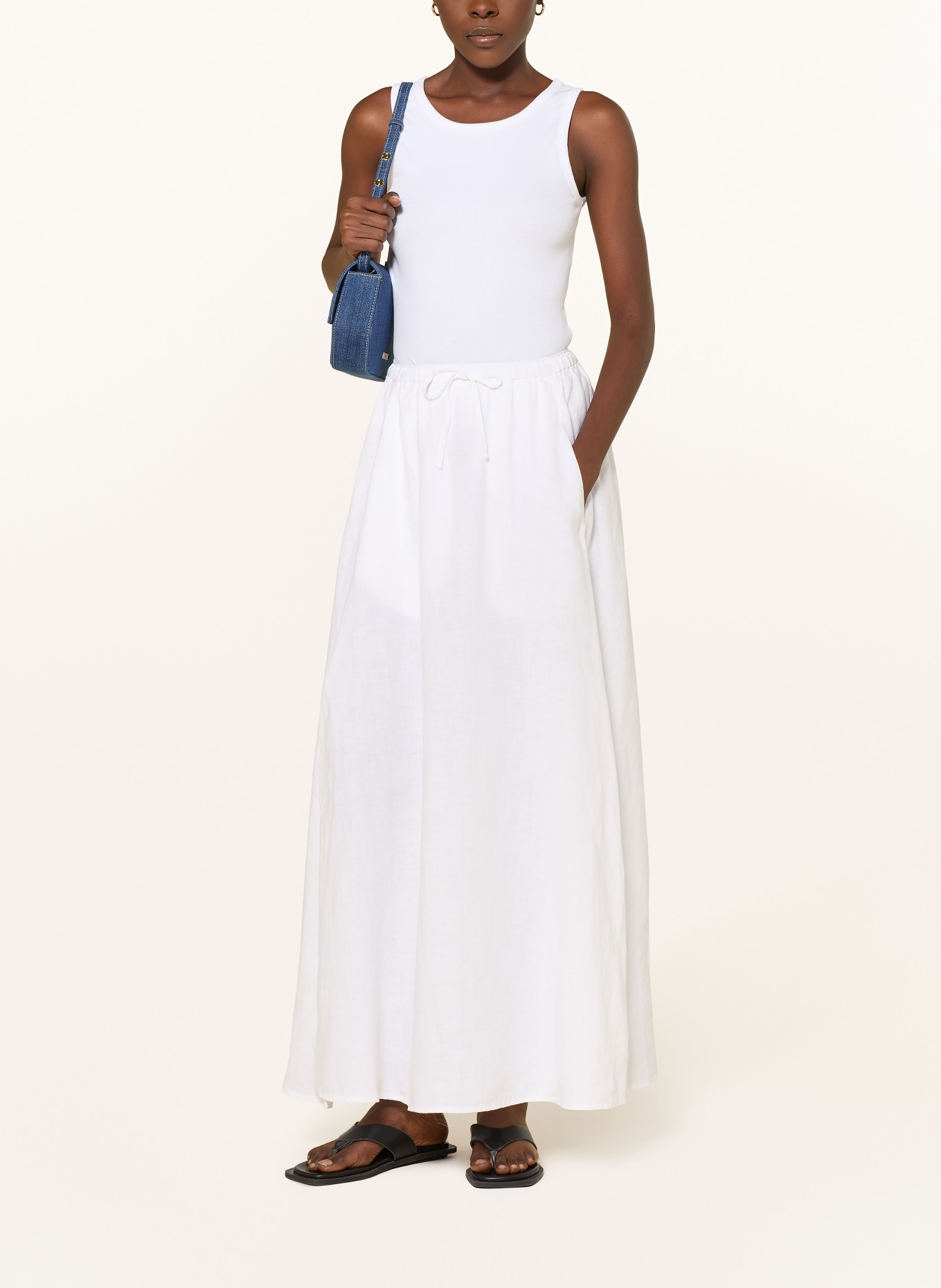 CLOSED Leinenrock: WEISS