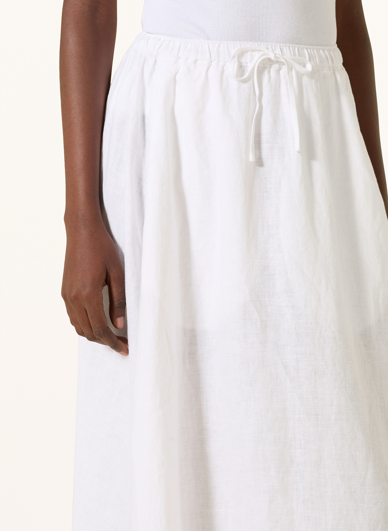 CLOSED Leinenrock: WEISS