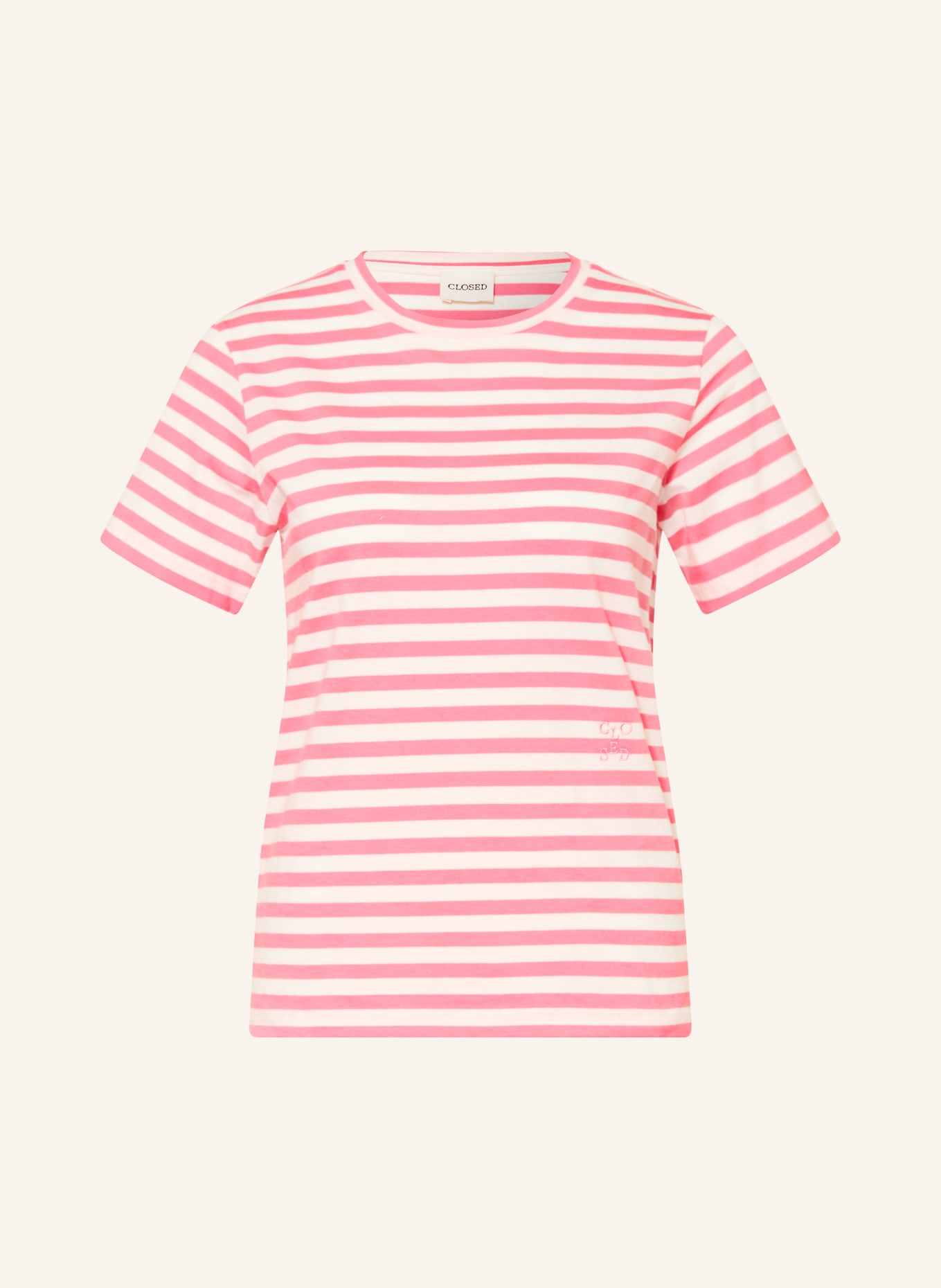 CLOSED T-Shirt: ROSA / WEISS