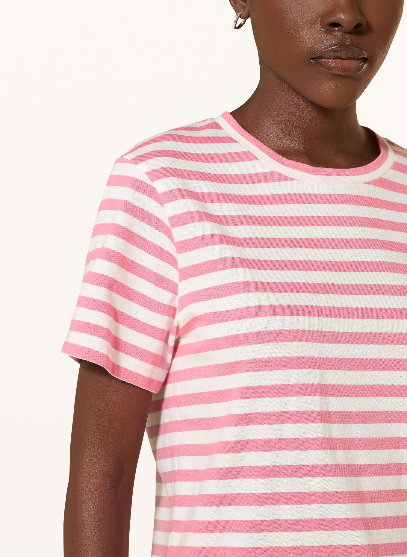 CLOSED T-Shirt: ROSA / WEISS