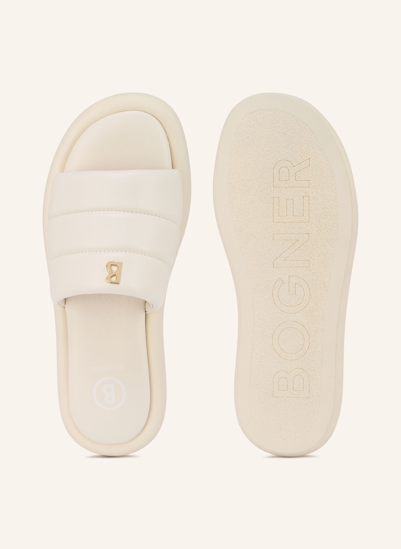 BOGNER Pantoletten PORTOFINO: WEISS