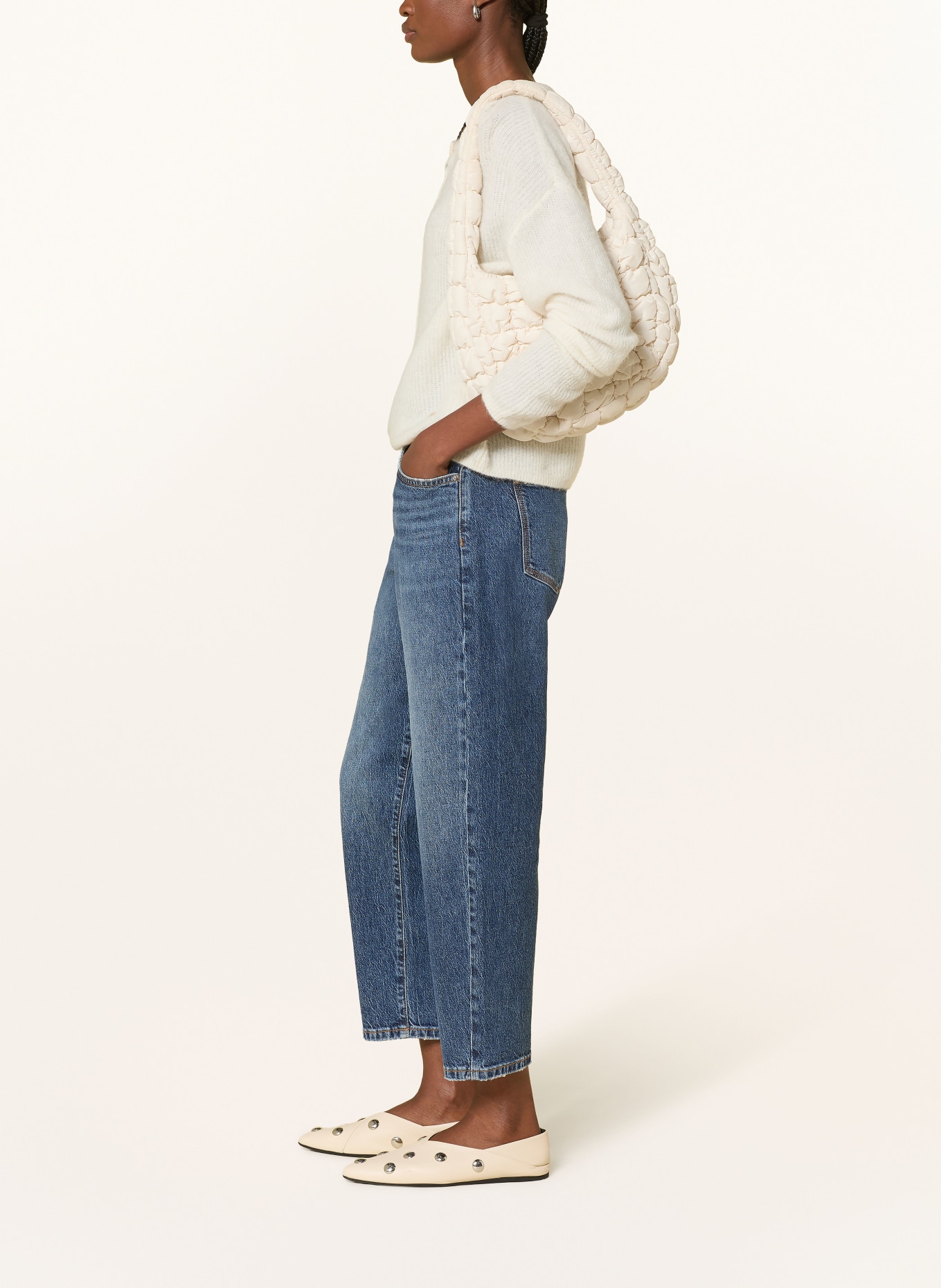 PNTS 7/8-Jeans THE O SHAPE: 23 DUNKELBLAU