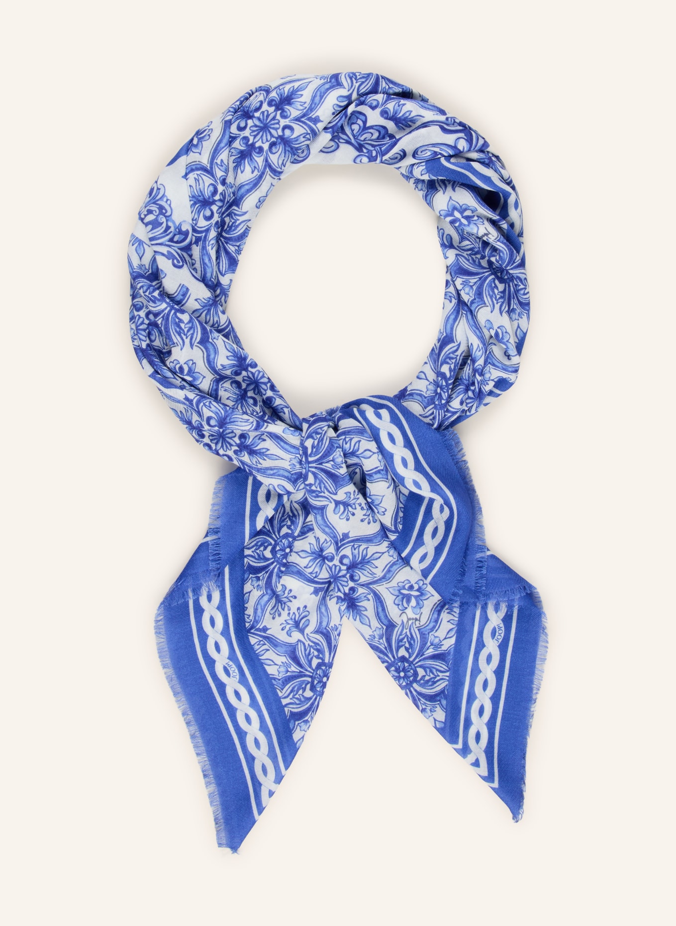 JOOP! Sjaal ADALIA: BLAUW / WIT