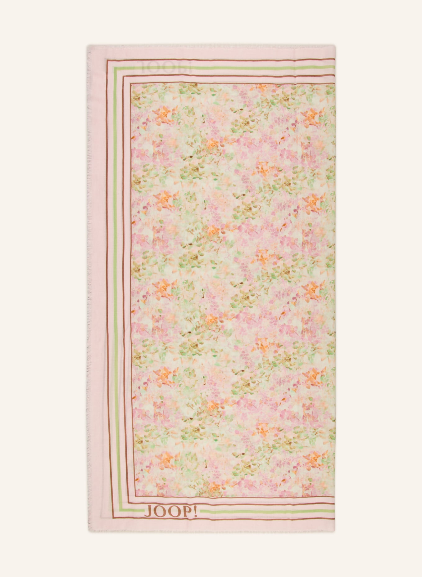 JOOP! Sjaal ADALIA: ROSE CLAIR / BRUIN / LICHTGROEN