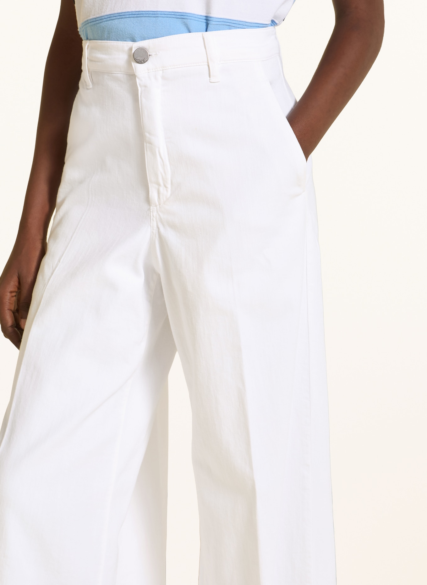 ROSSI Jeans met wijde pijpen IVON: 120 NATUR