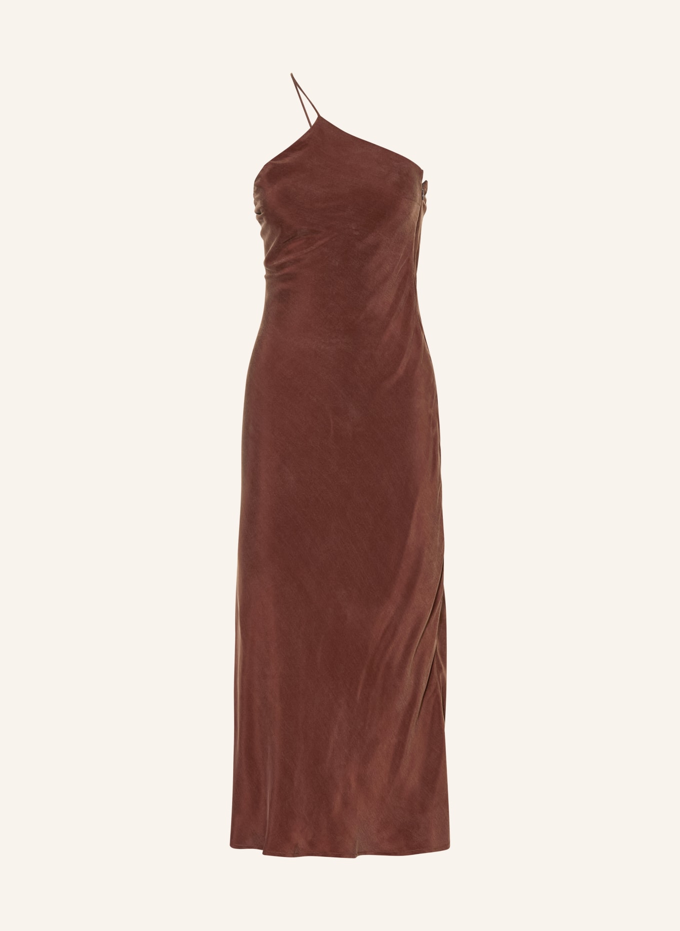 UNDRESS CODE One-Shoulder-Kleid UNDER THE SUN: DUNKELBRAUN