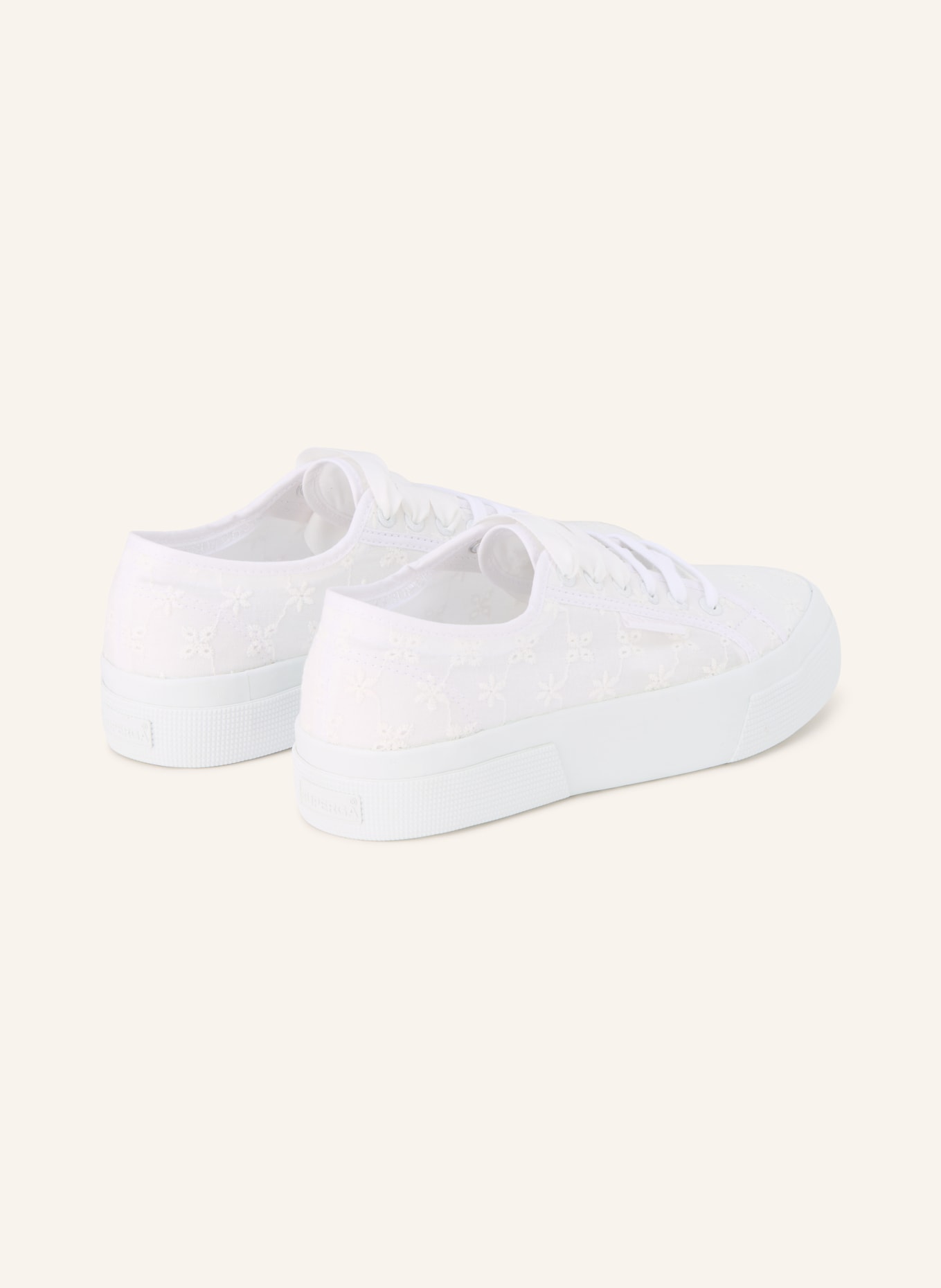 SUPERGA Tenisky 2740 FLOWER SANGALLO: BÍLÁ