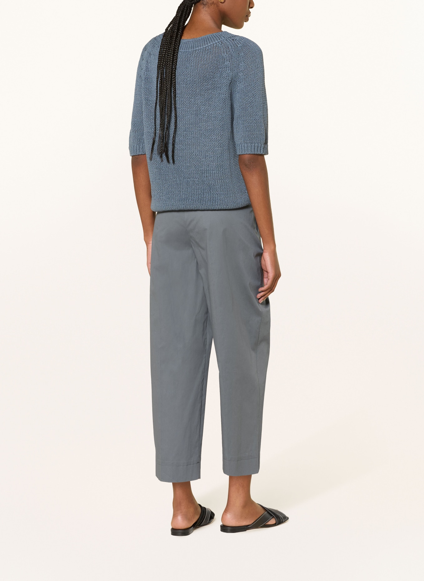 LUISA CERANO kalhoty: TMAVĚ ŠEDÁ