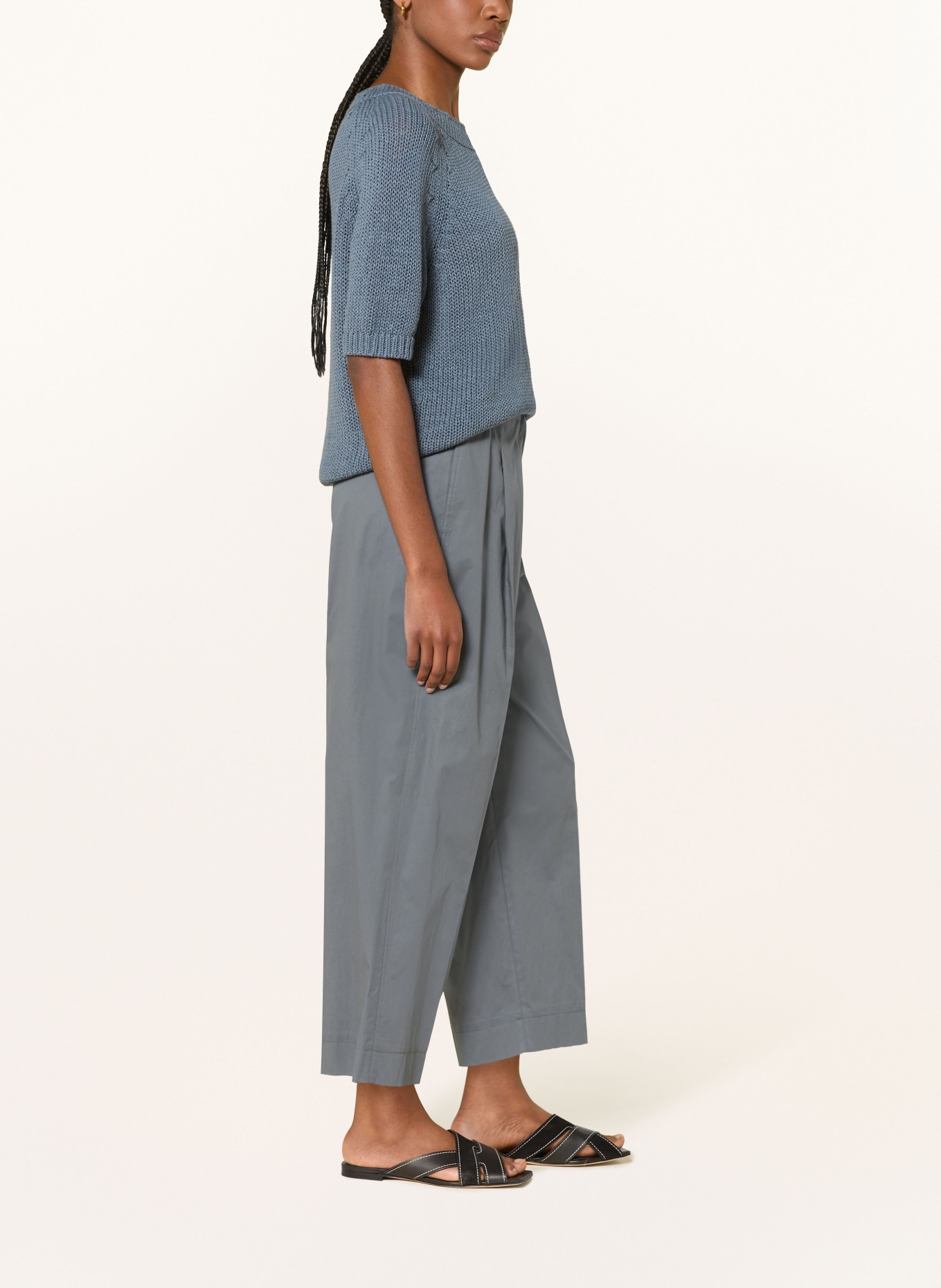 LUISA CERANO kalhoty: TMAVĚ ŠEDÁ