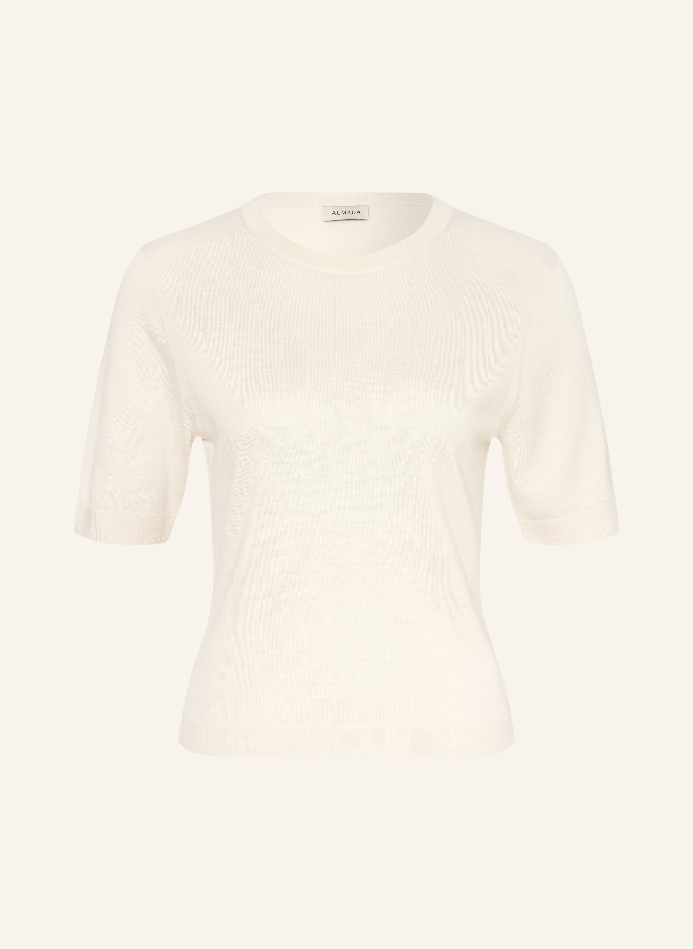 ALMADA LABEL Strickshirt PALOMA mit Seide: CREME