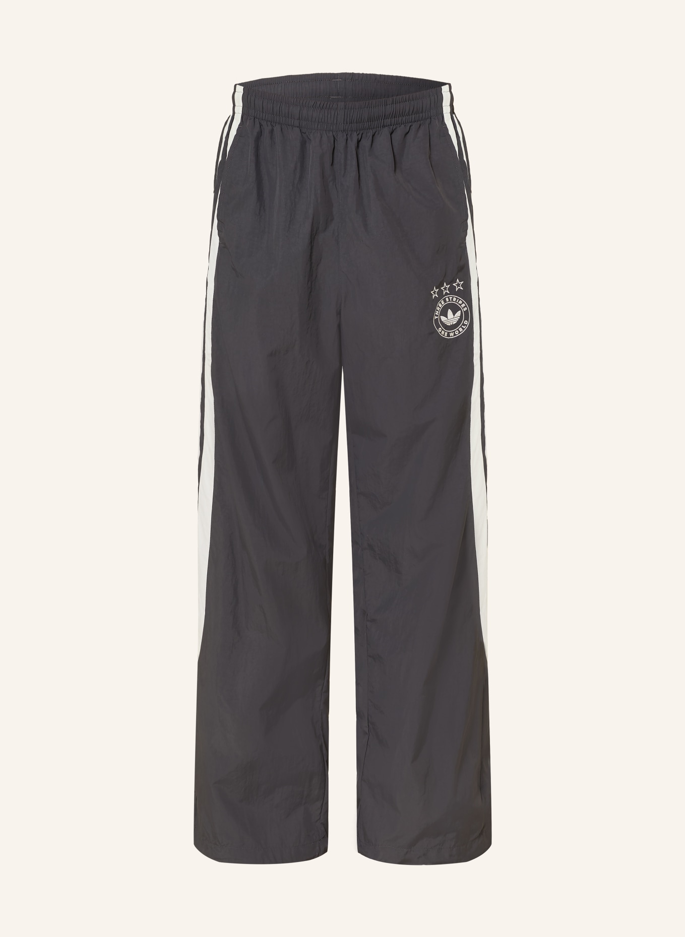 adidas Originals ORIGINALS SANTIAGO Track Pants: DARK GRAY / CREAM
