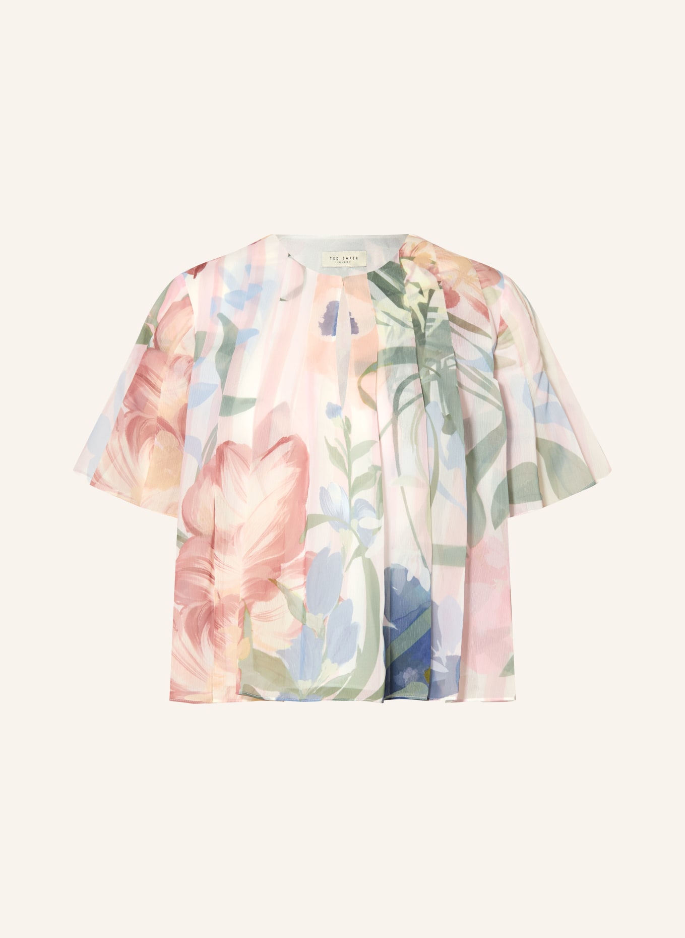 TED BAKER NANSII Blouse Shirt: PINK / GREEN / BLUE