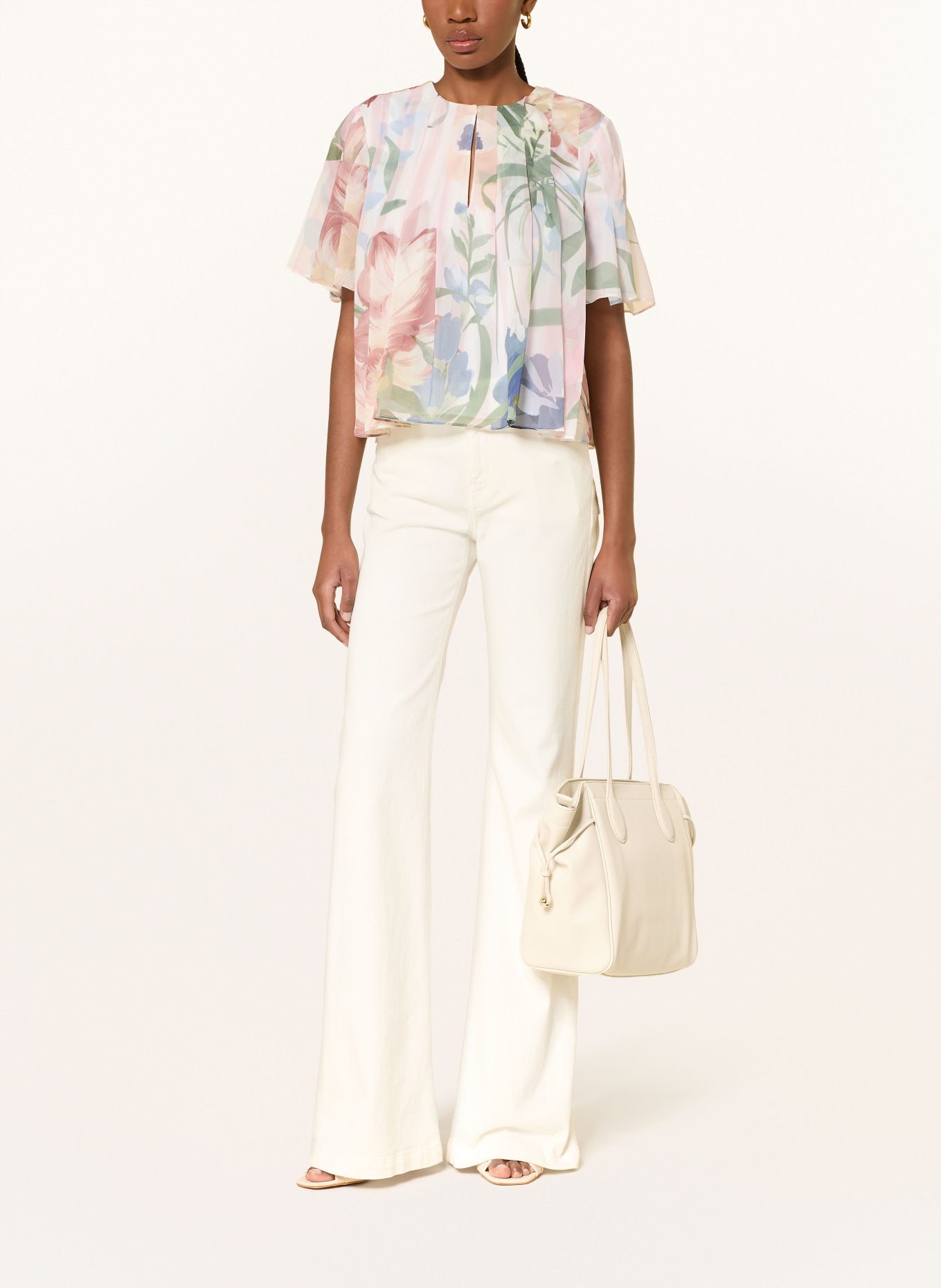 TED BAKER NANSII Blouse Shirt: PINK / GREEN / BLUE