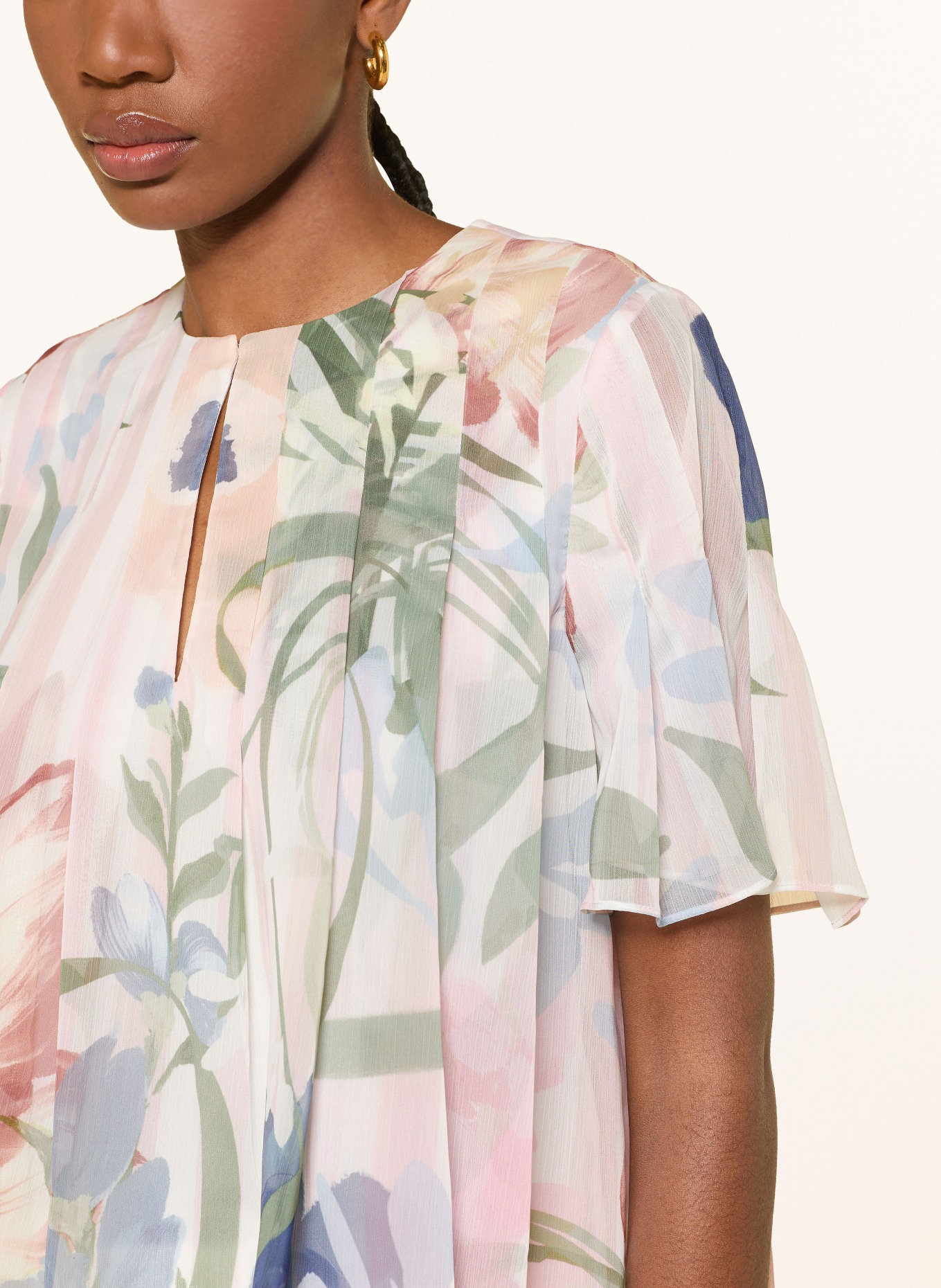 TED BAKER NANSII Blouse Shirt: PINK / GREEN / BLUE