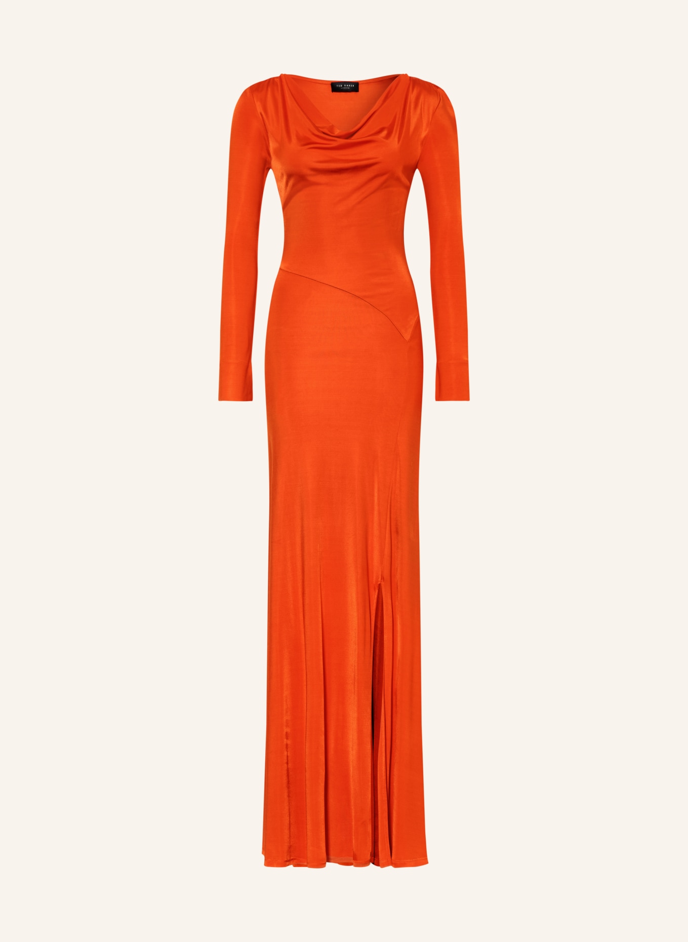 TED BAKER Abendkleid AIANNA aus Satin: ORANGE