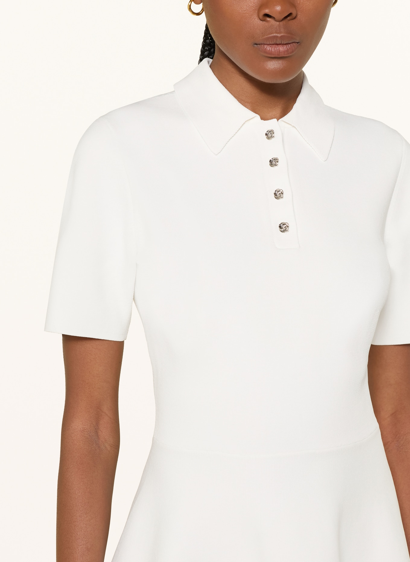 TED BAKER Sukienka polo z piki RONDAA: ECRU