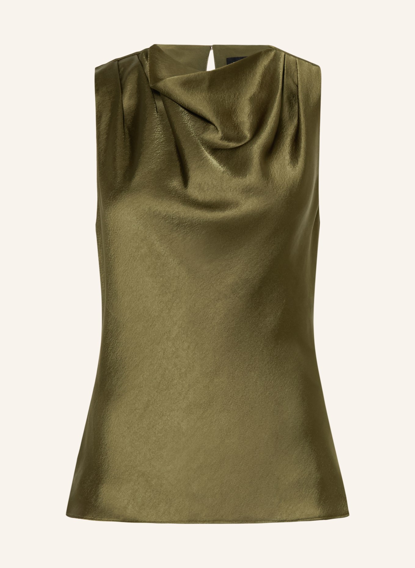 TED BAKER Blusentop ZEPHA aus Satin: KHAKI