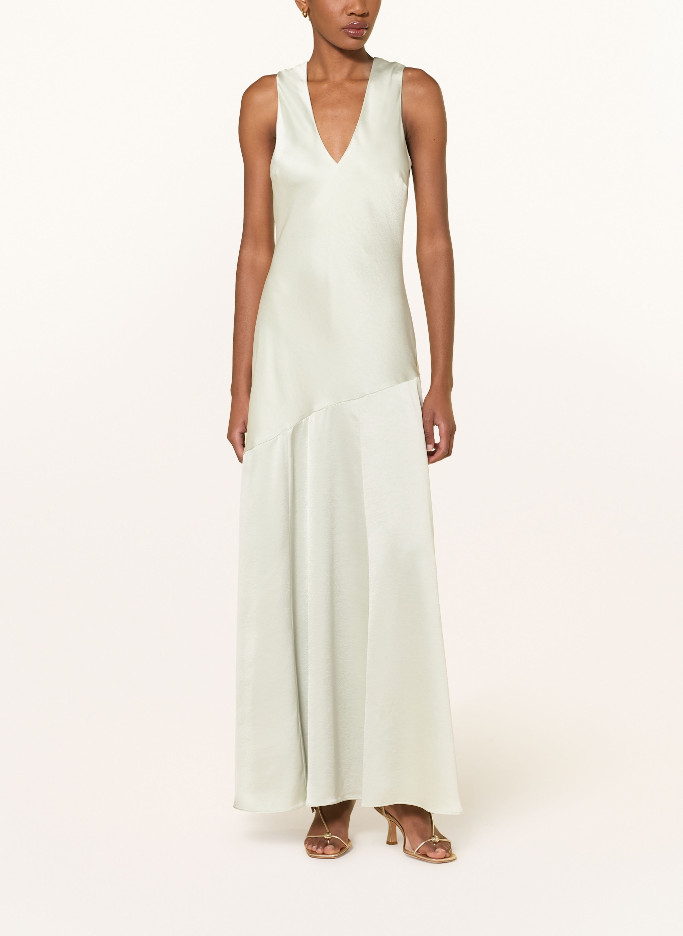 TED BAKER Robe en satin SANARI: VERT CLAIR