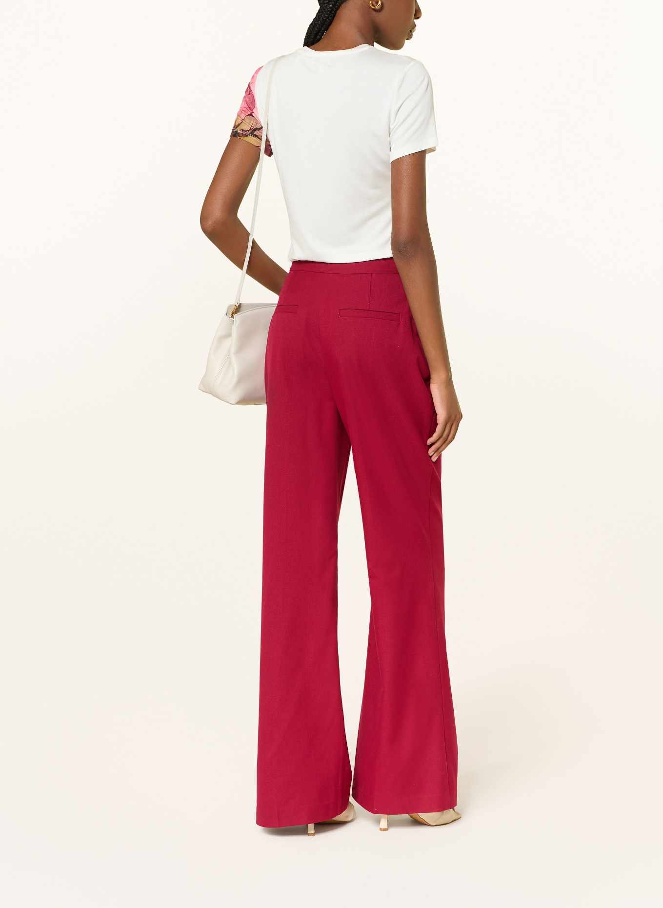 TED BAKER T-Shirt OBREY: CREME / DUNKELROT / OLIV