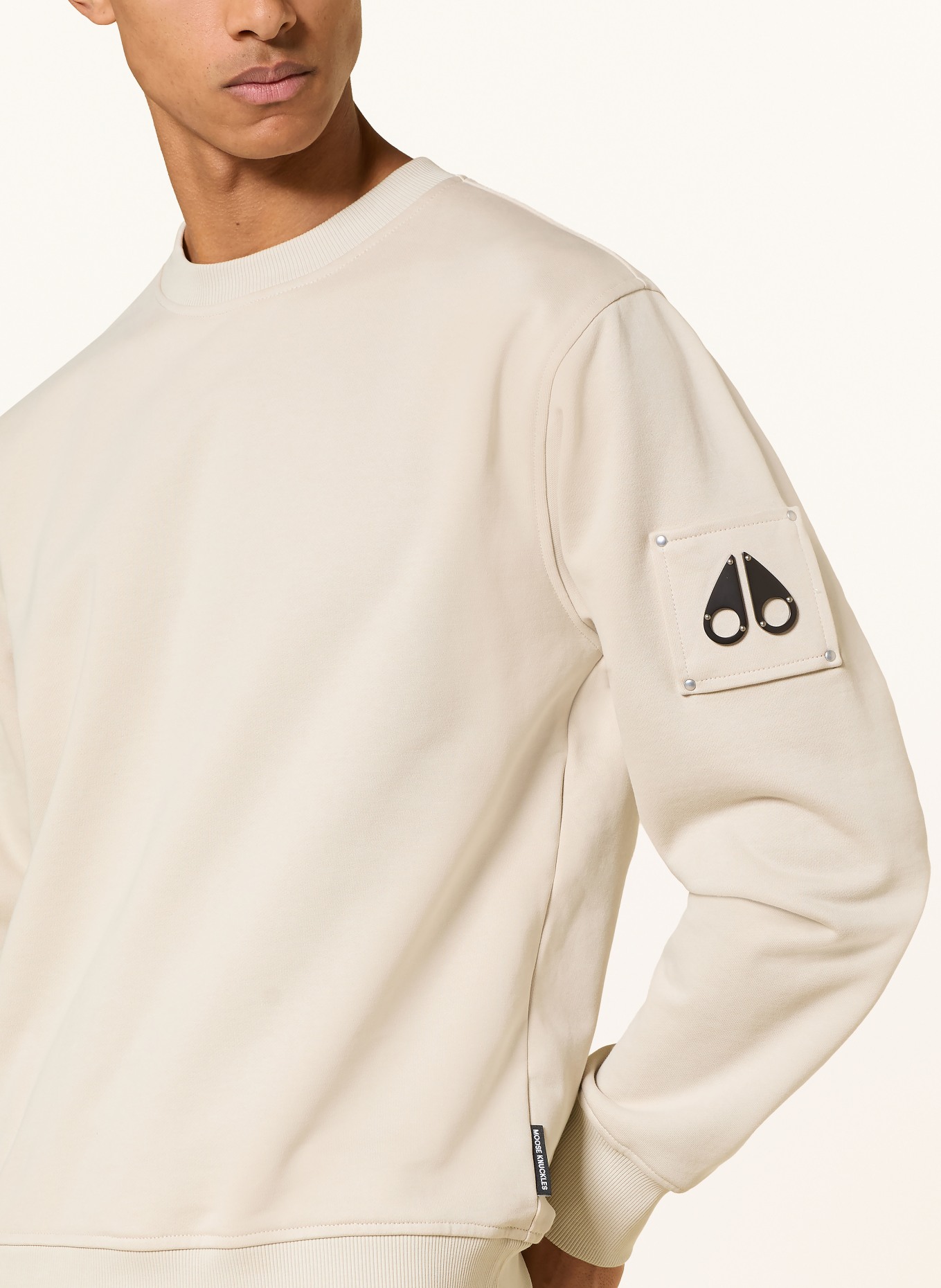 MOOSE KNUCKLES HARTSFIELD sweatshirt: LIGHT GRAY