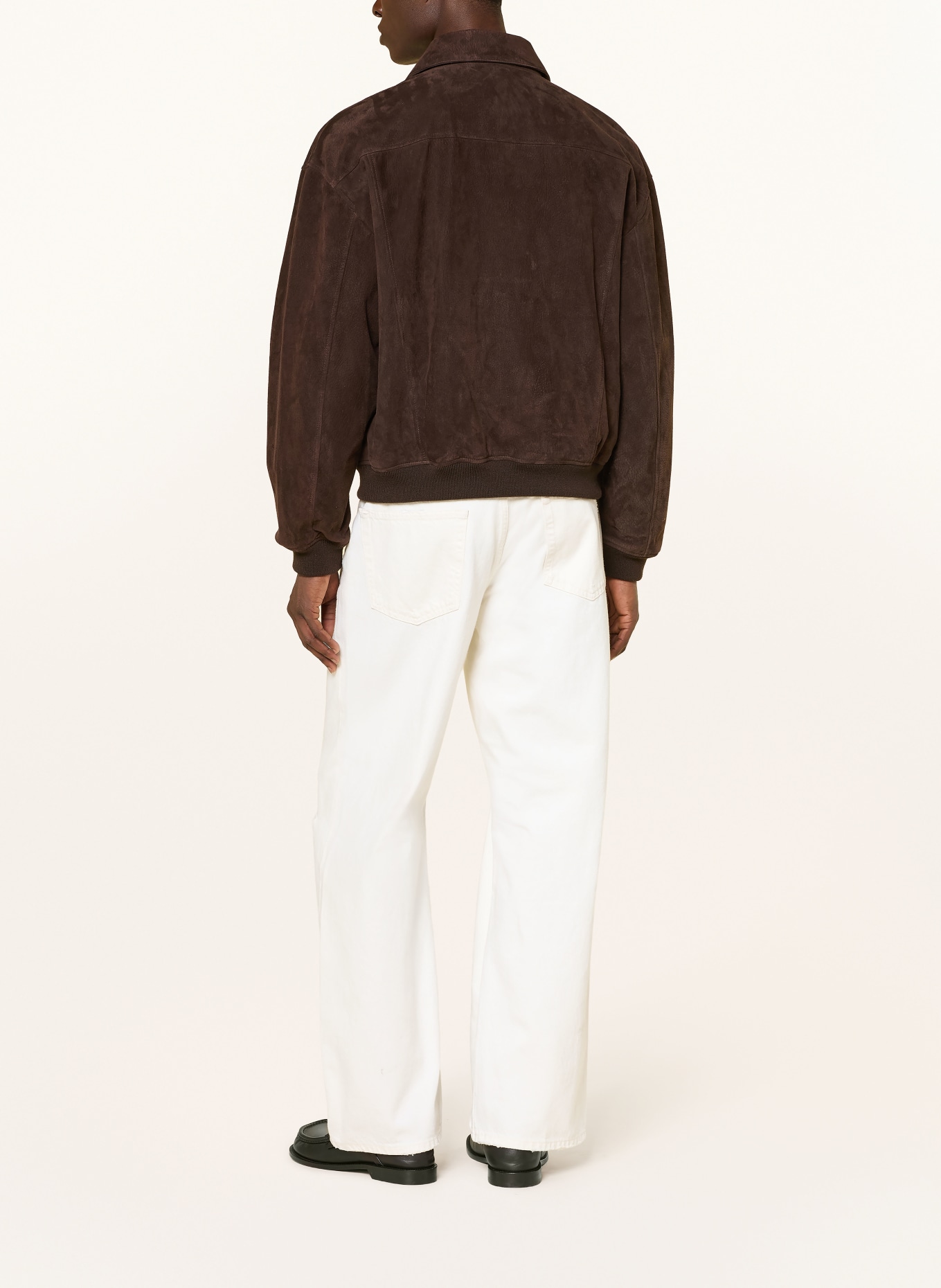 FRAME Jeans BAGGY JEAN Baggy Fit: OFWD OFF WHITE DESTRUCTED