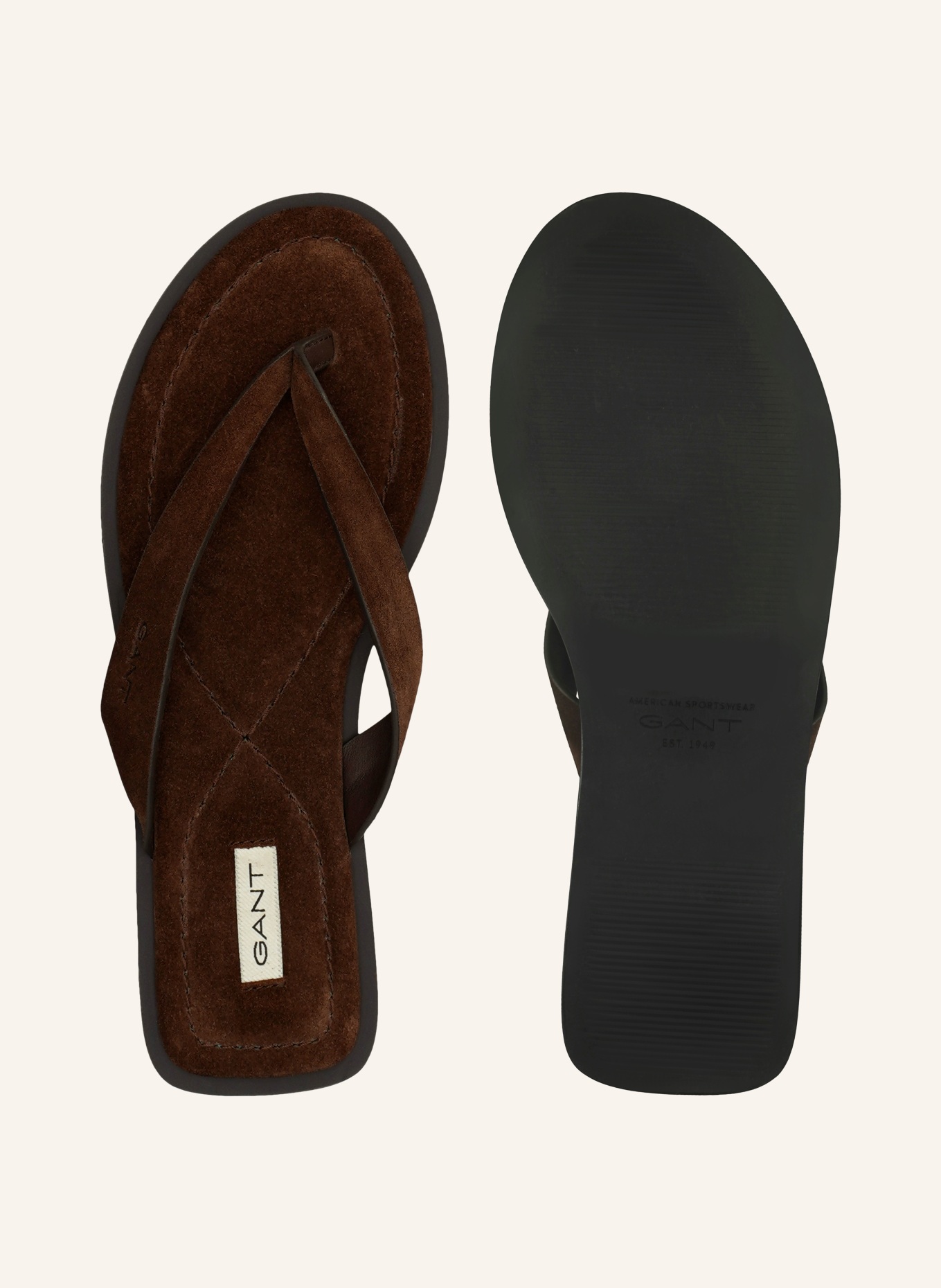 GANT Tussenslippers SUNLAZ: MARRON FONCÉ