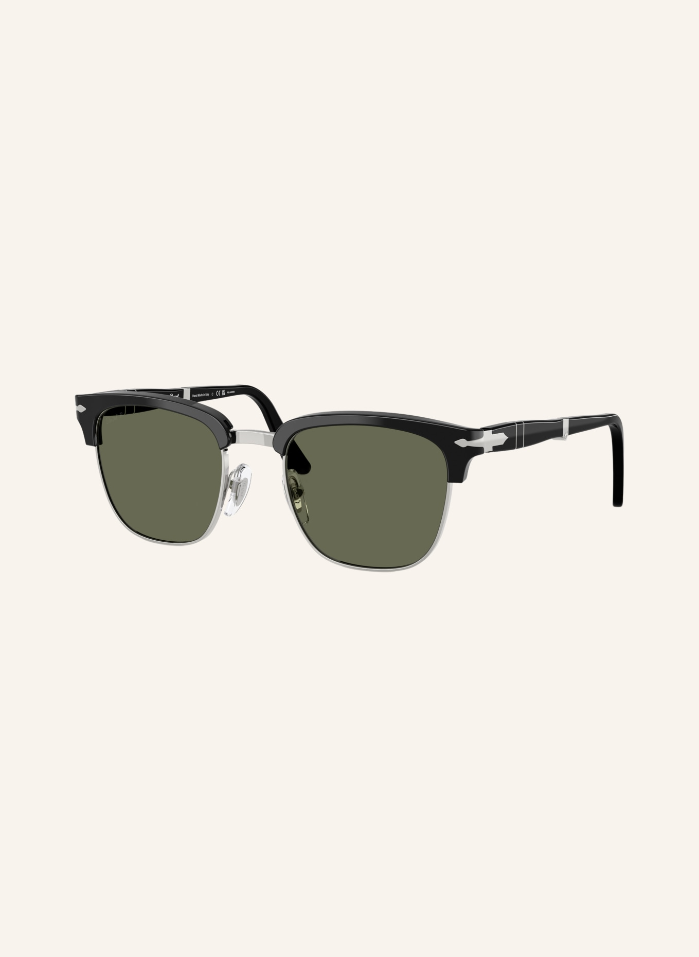 Persol Zonnebril PO3375S: ZWART/GROEN GEPOLARISEERD