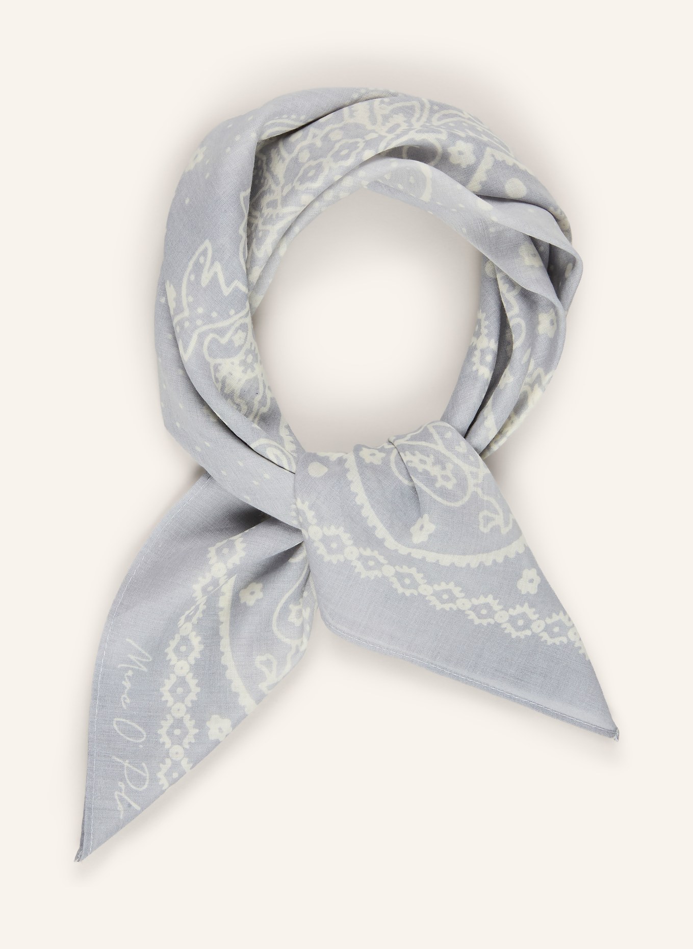 Marc O'Polo plátno: ČERNOŠEDÁ / KRÉMOVÁ