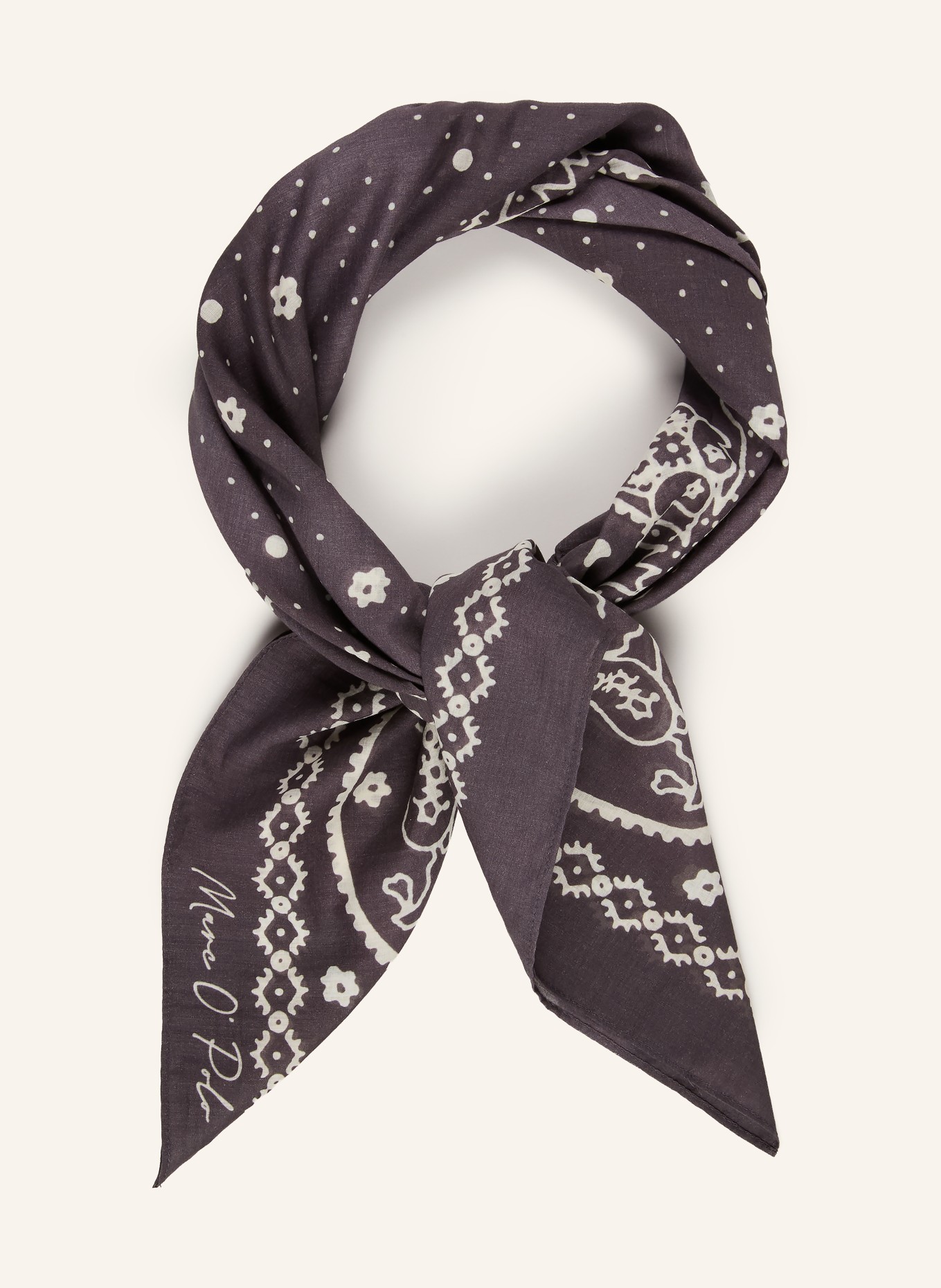 Marc O'Polo chiffon: GRIS FONCÉ / ÉCRU