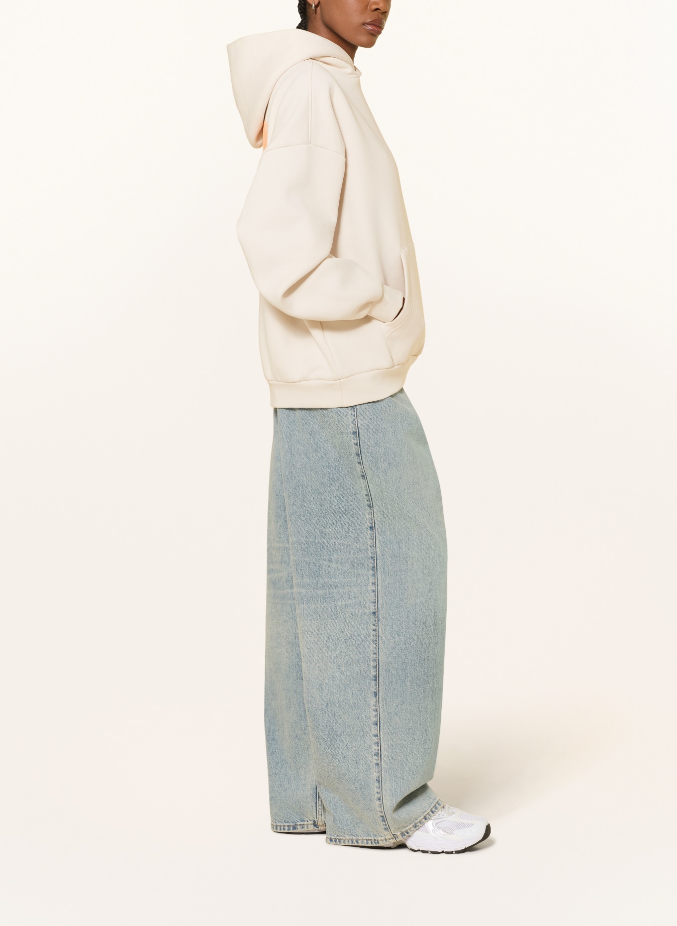 WRSTBHVR Hoodie FLYNN: CREME / LILA / ORANGE